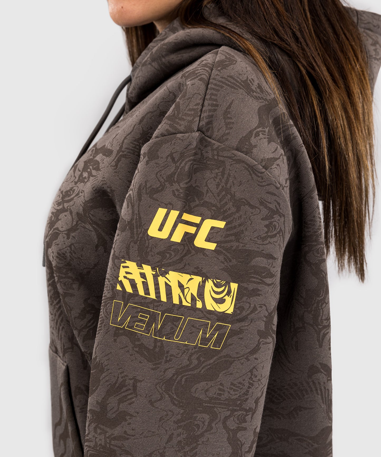 UFC Fusion by Venum Fight Week Damen Pullover Hoodie - Erdiges Braun