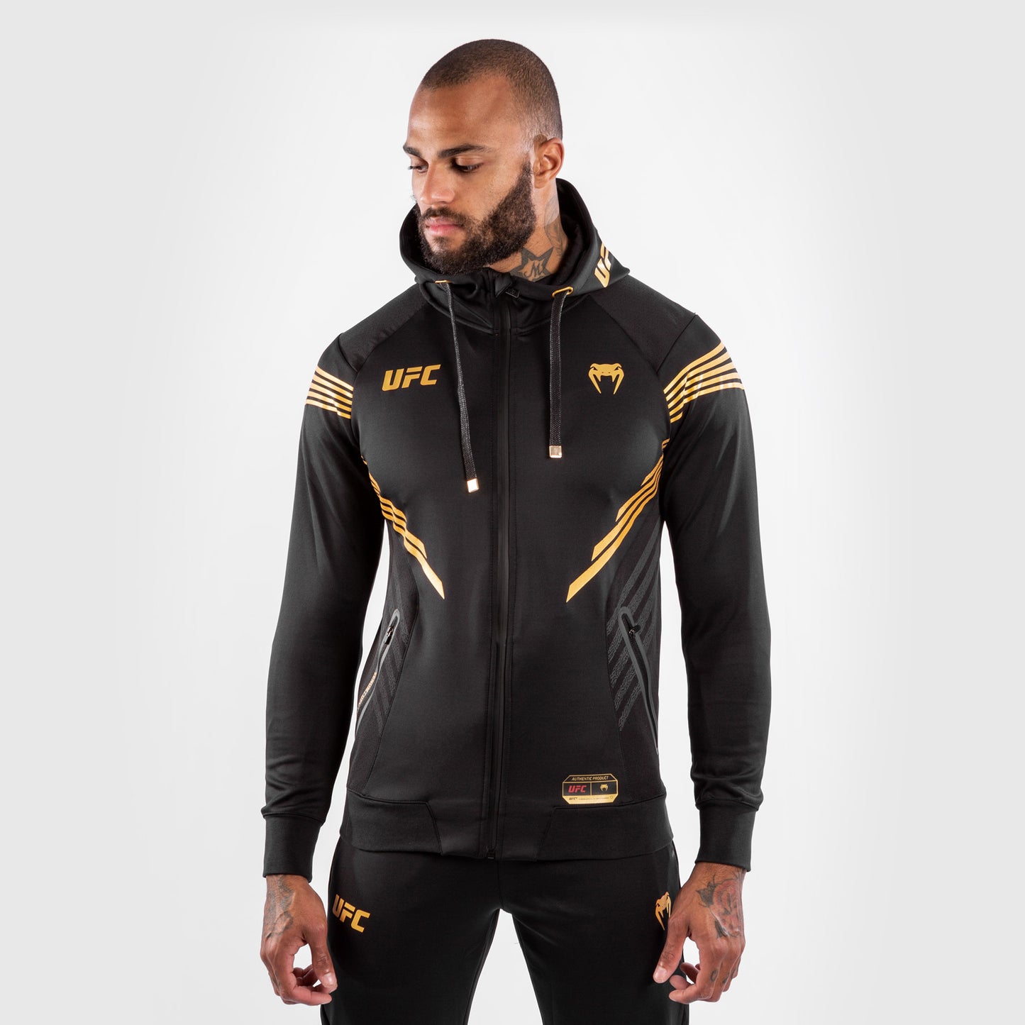 Venum UFC Authentic Fight Night Herren-Walkout-Hoodie – Champion