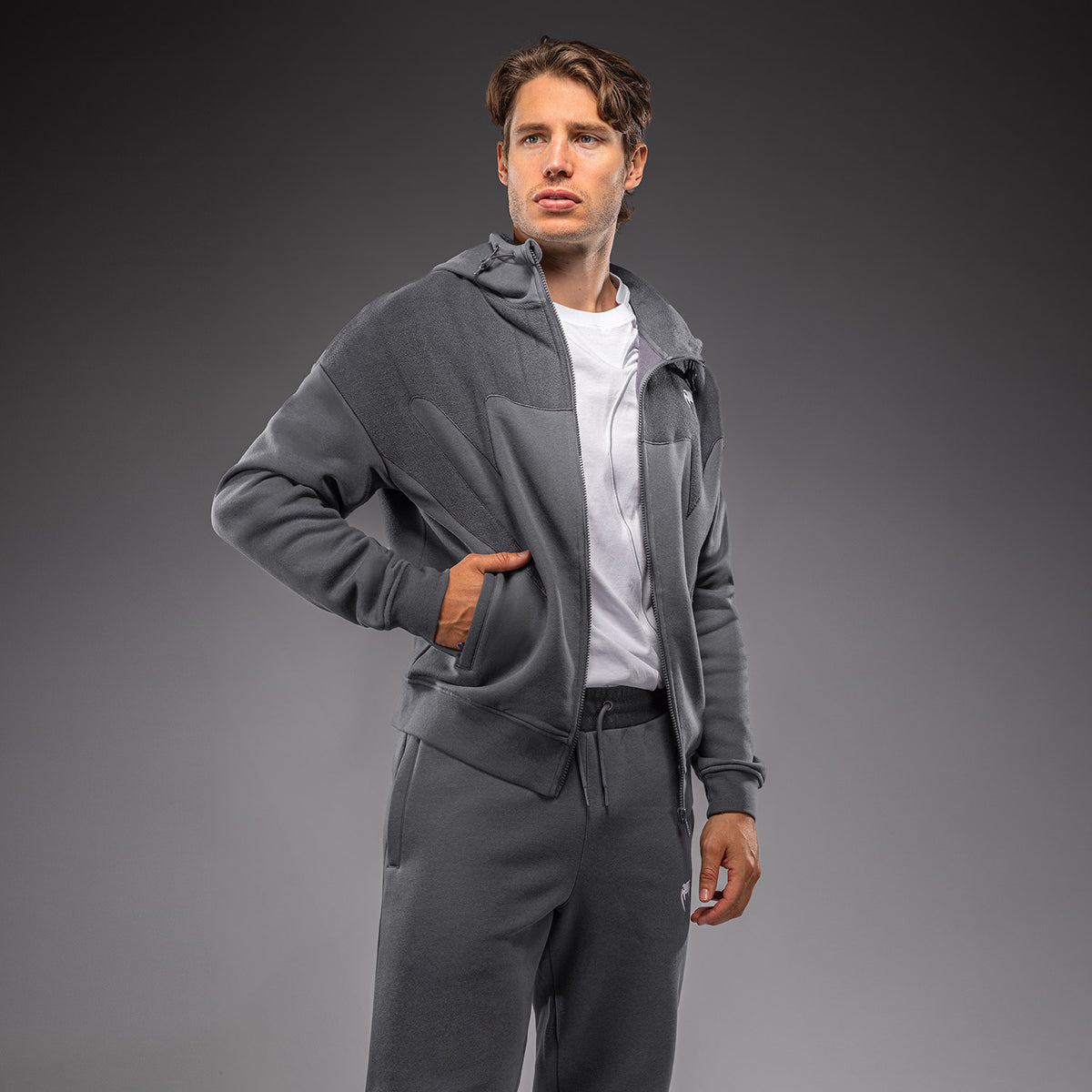Venum Attack Fleece & Weave Trainingsjacke - Grau