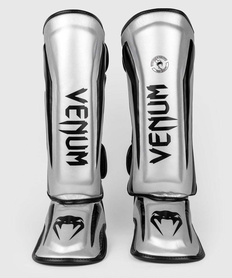 Venum Elite Standup Schienbeinschoner - Silber/Schwarz