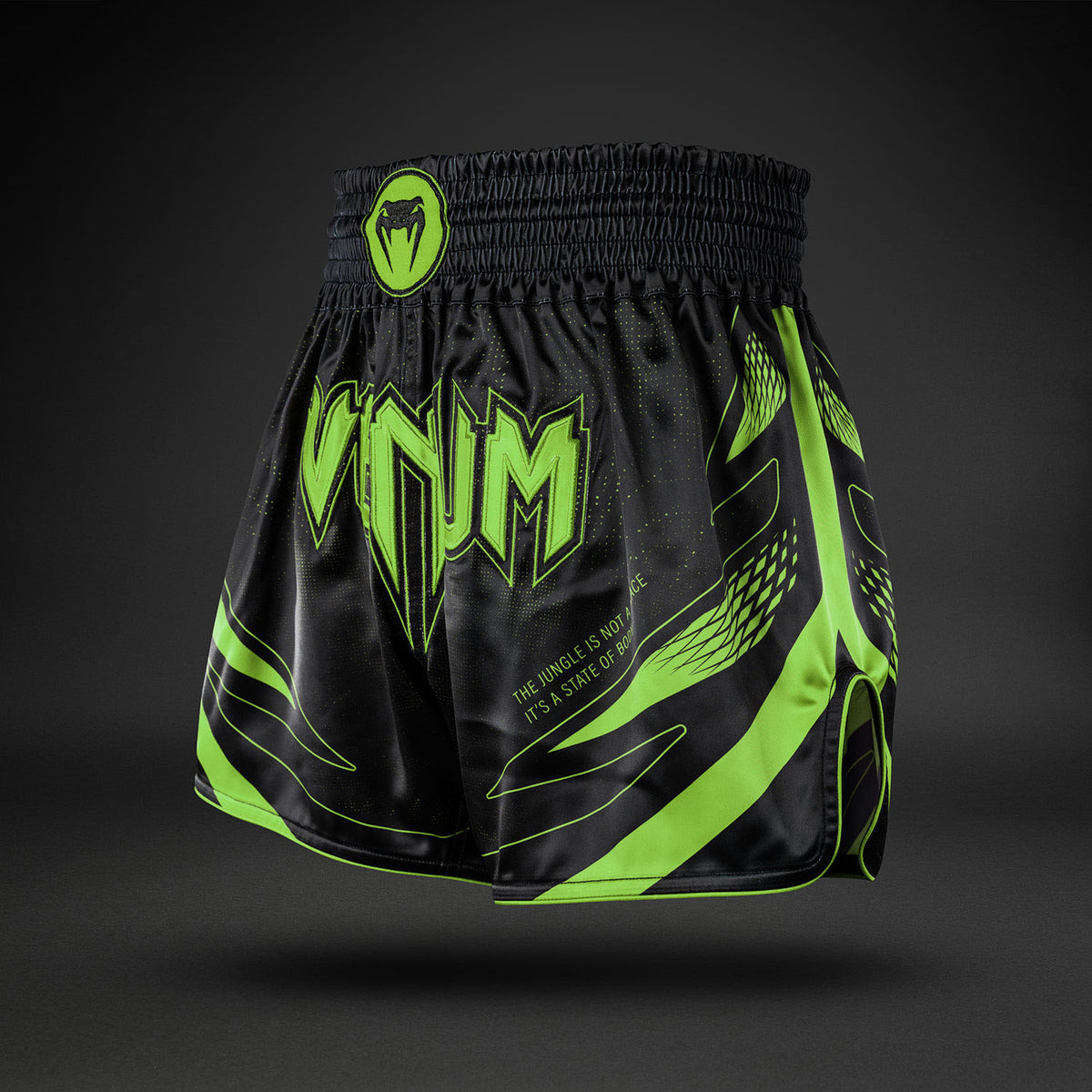 Venum Amazonia Reborn Muay-Thai-Shorts - Schwarz/Grün