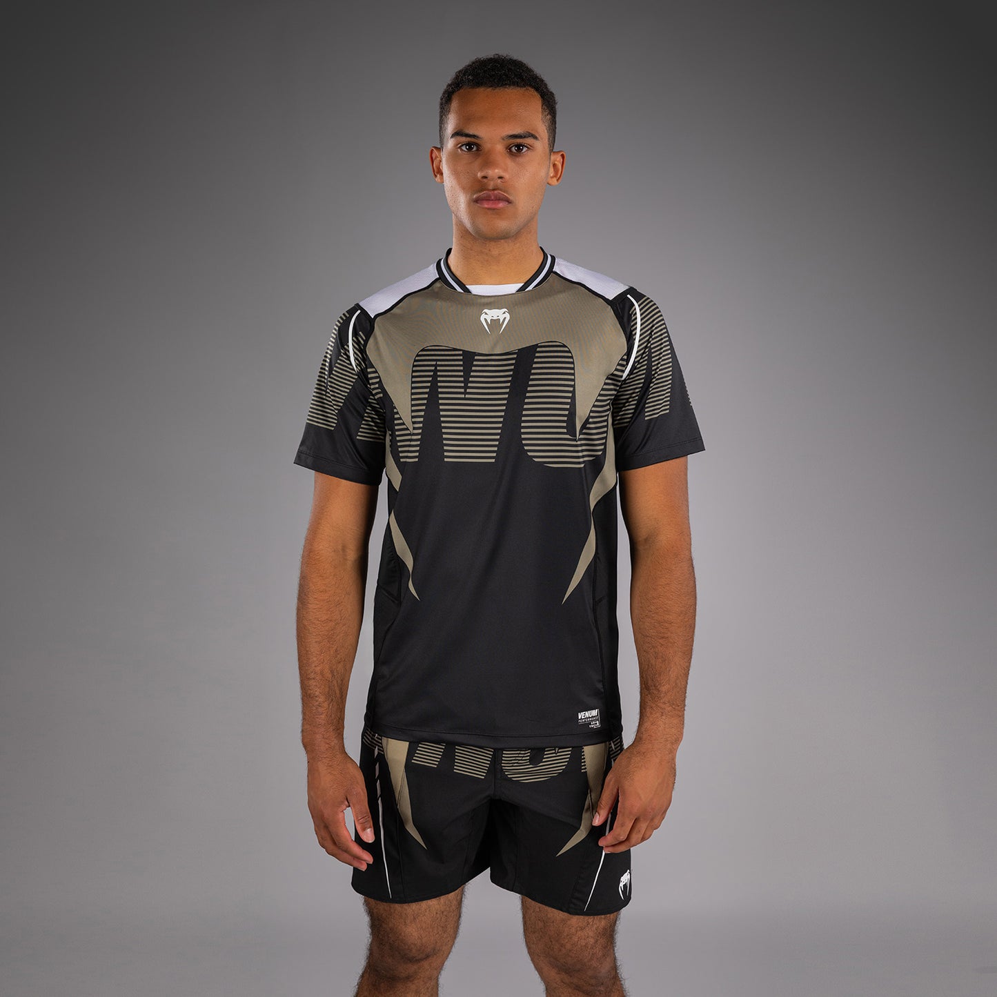 Venum Adrenaline Dry Tech T-Shirt – Schwarz/Sand