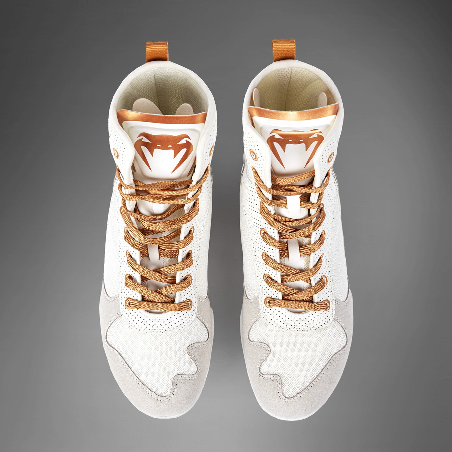 VENUM ELITE MONOGRAMM BOXSCHUHE – WEISS/GOLD