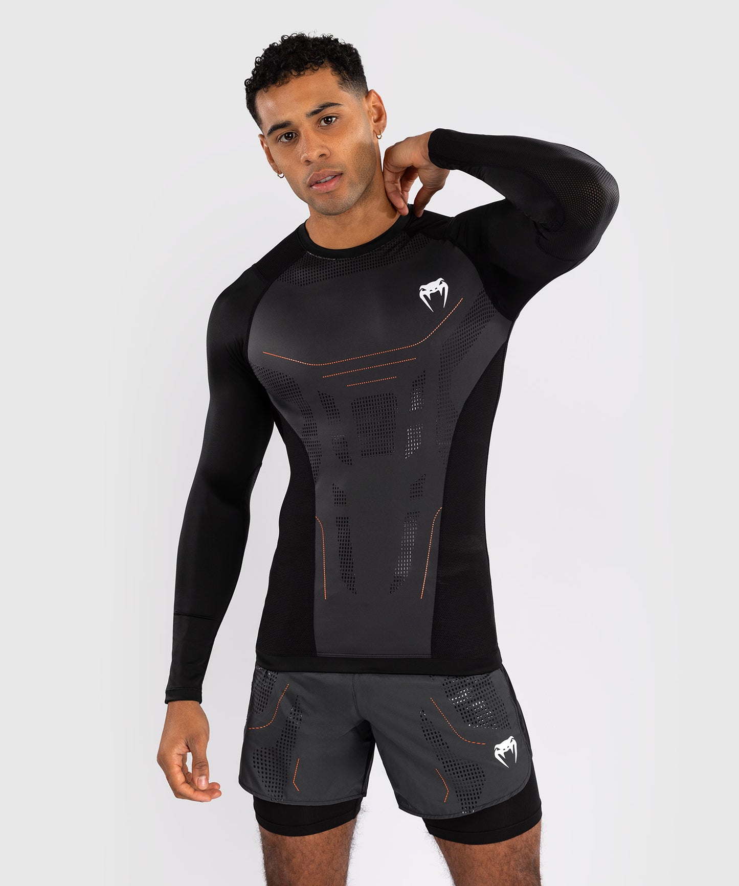 Venum Technical 3.0 Langarm Rashguard - Graphit