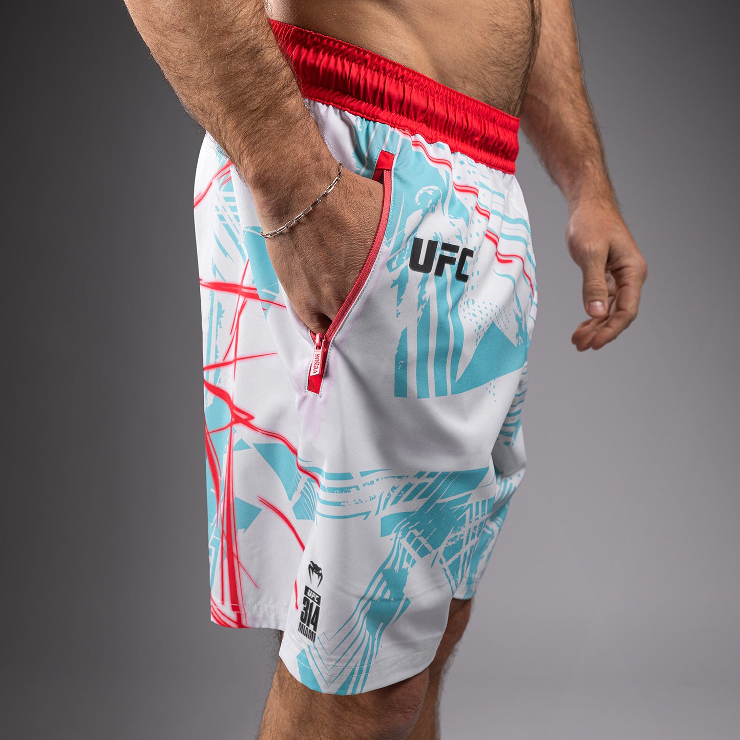 UFC Fusion By Venum Miami Edition Fight Week Performance Shorts für Männer - Weiße