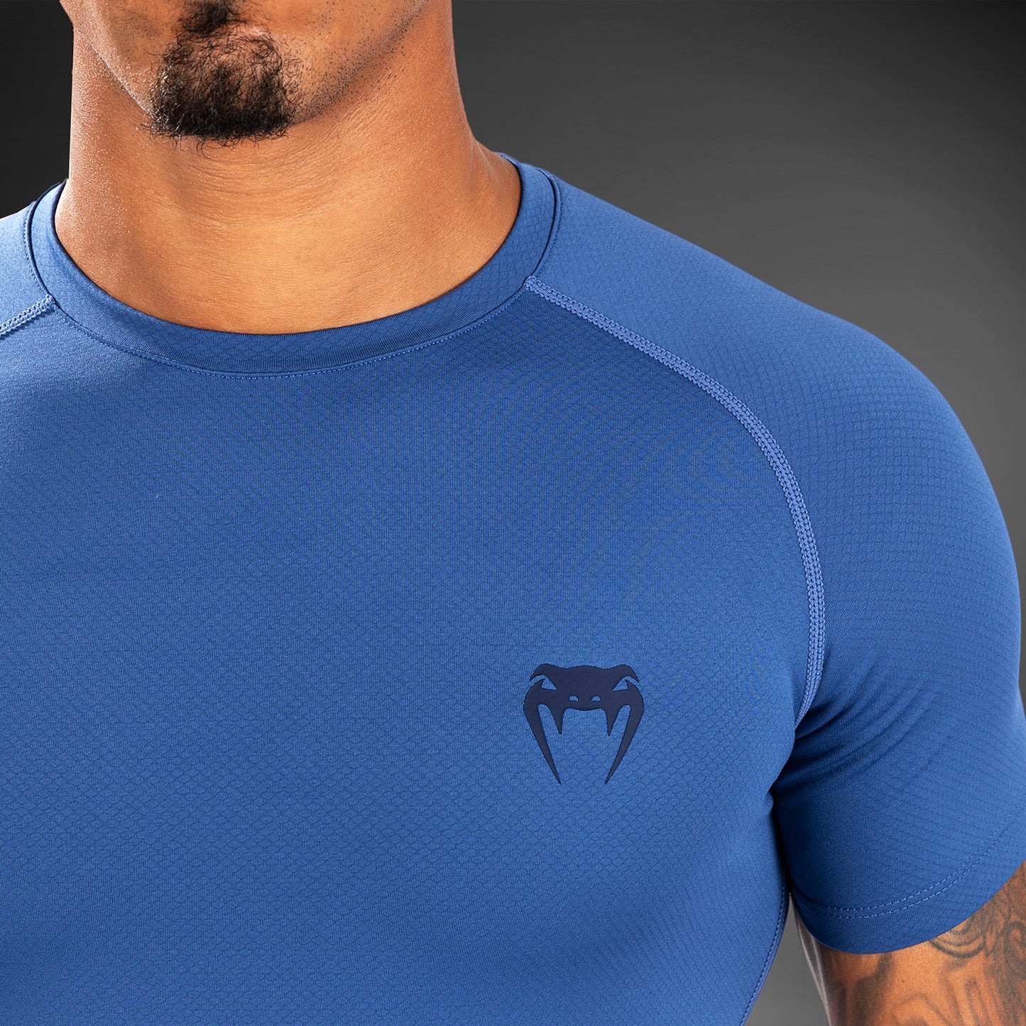 Venum Contender Herren Kurzarm Rashguard - Blau
