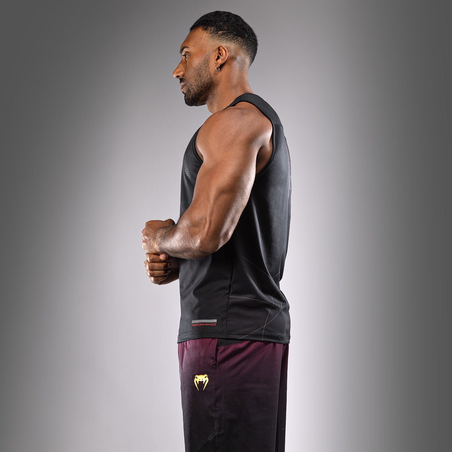 Venum Tactical XT  Herren Dry Tech Tanktop - Schwarz/Feuerrot