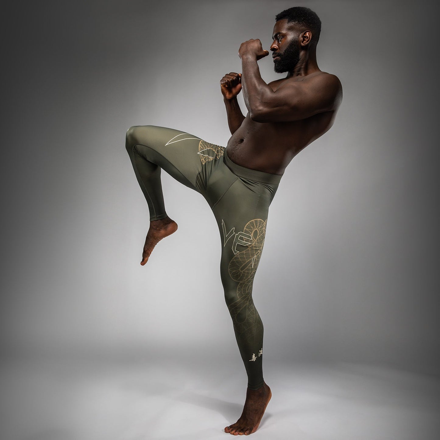 Venum Serpenti Spats – Khaki/Bronze/Ivory
