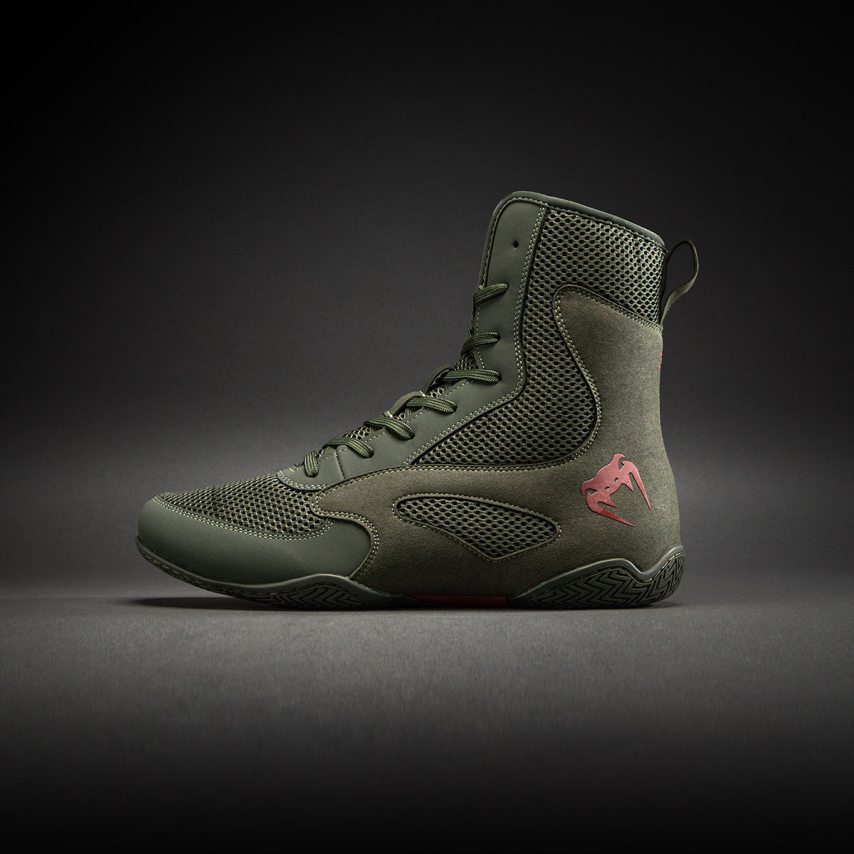 Venum Contender Boxschuhe - Khaki/Rot