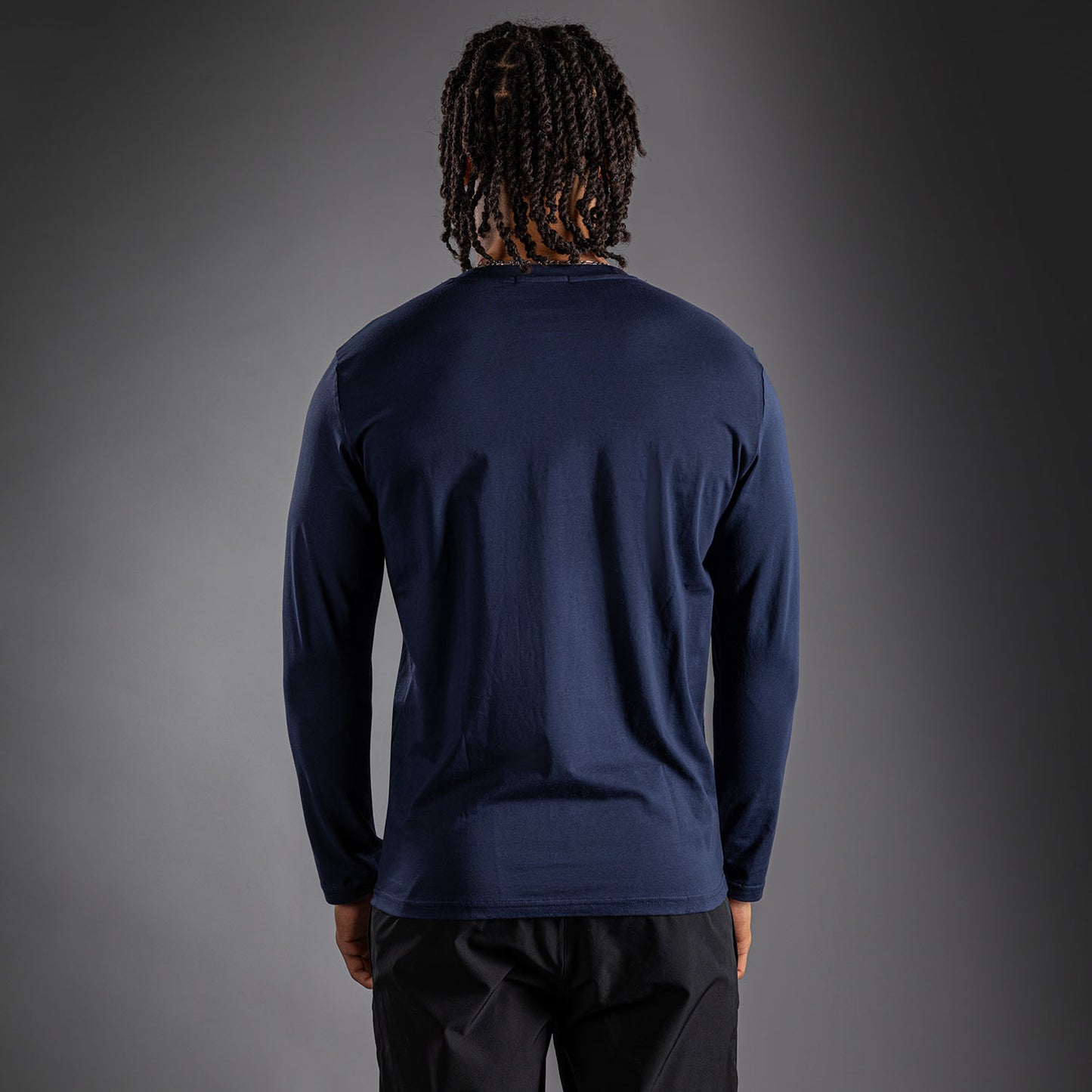 Venum Lineup Langarm T-Shirt - Marineblau/Weiß