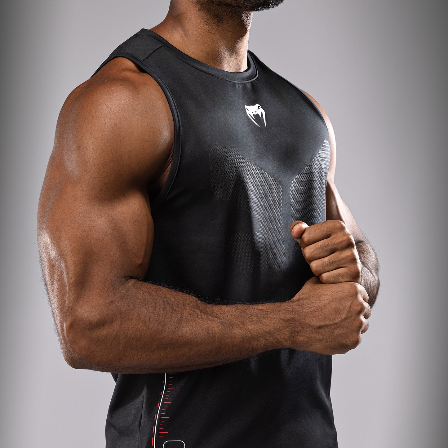 Venum Tactical XT  Herren Dry Tech Tanktop - Schwarz/Feuerrot