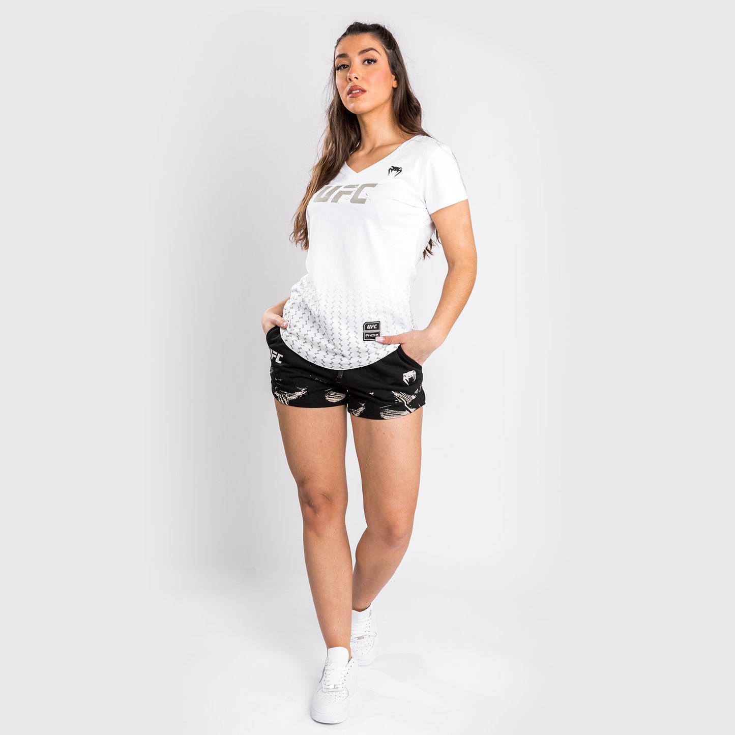 UFC Venum Authentic Fight Week 2.0 T-Shirt – Für Frauen – Weiß