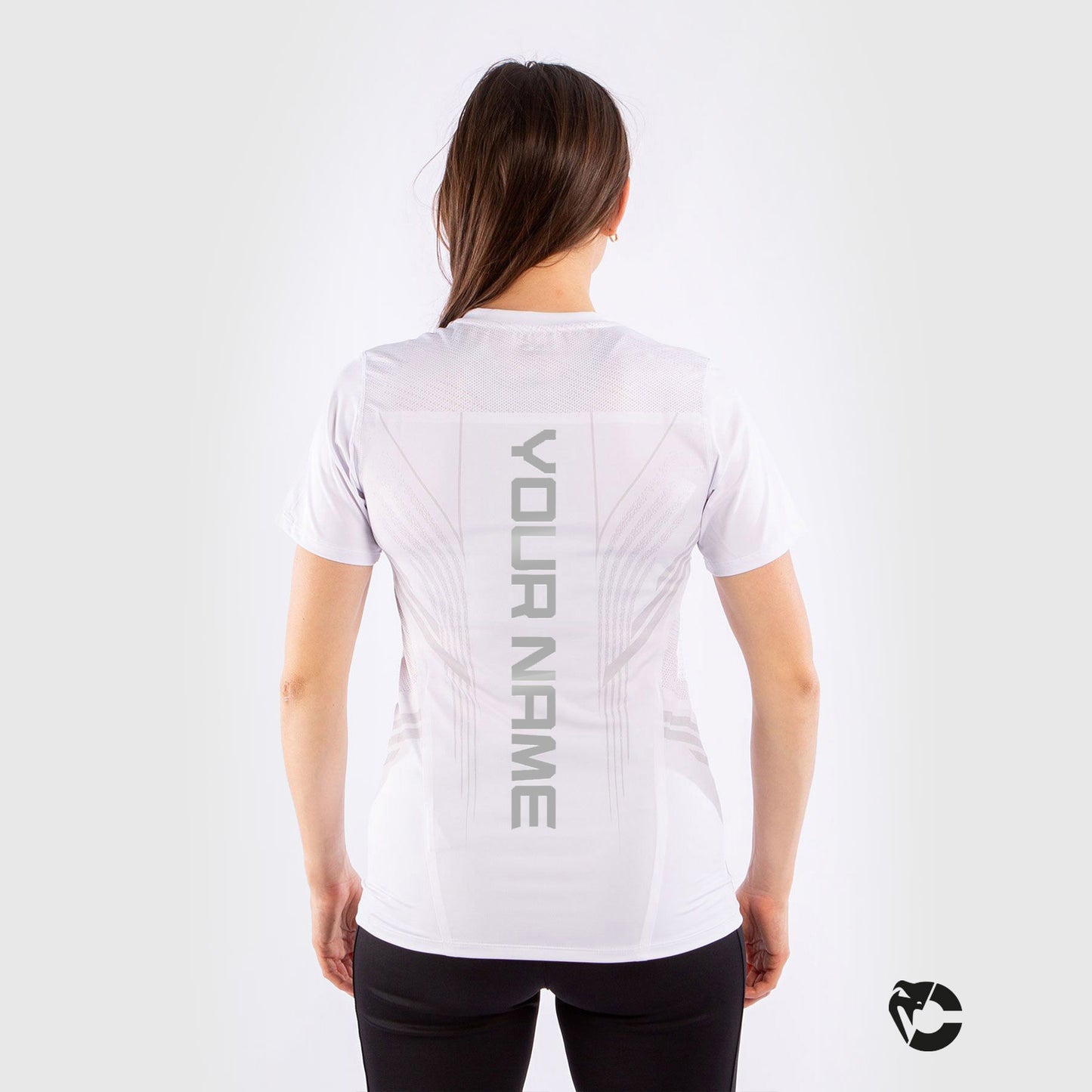 UFC Venum Personalisiert Authentic Fight Night Damen Walkout Trikot - Weiß