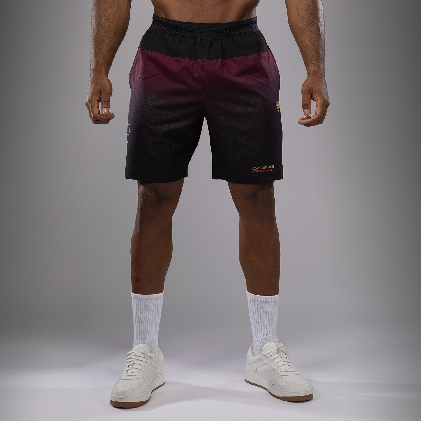 Venum Tactical XT Trainingsshorts - Schwarz/Burgund/Gold