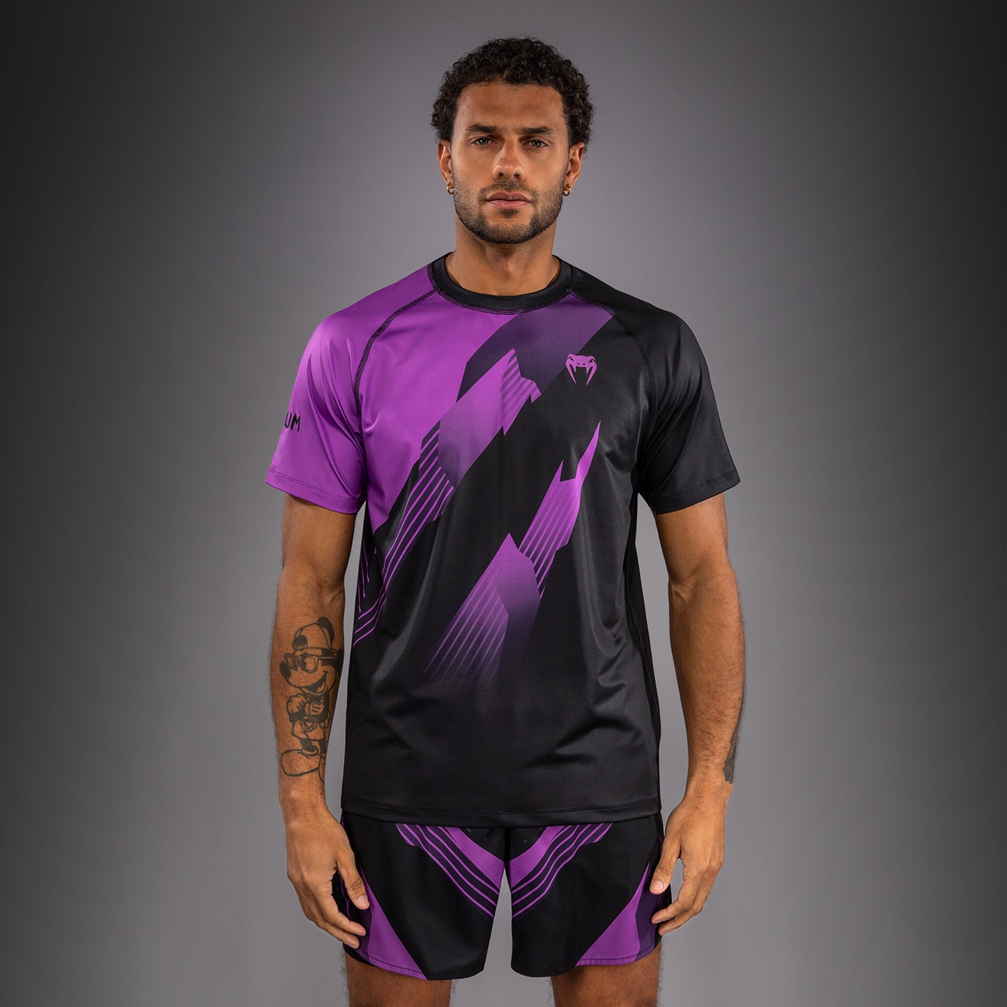 Venum No-Gi 6.0 Dry-Tech T-Shirt - Schwarz/Lila