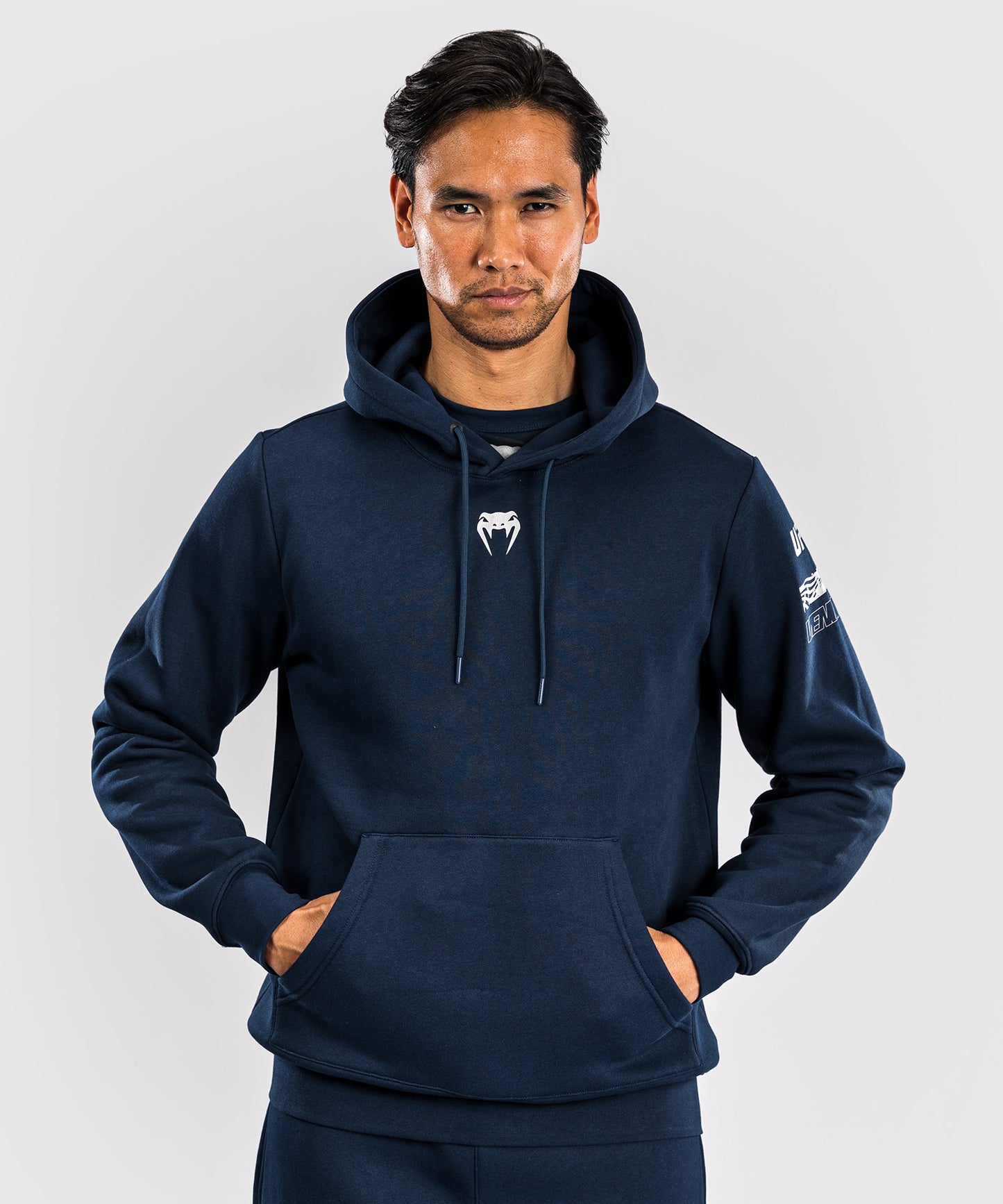 UFC Fusion by Venum Fight Week Herren Pullover Hoodie - Solid Ozeanisches Blau