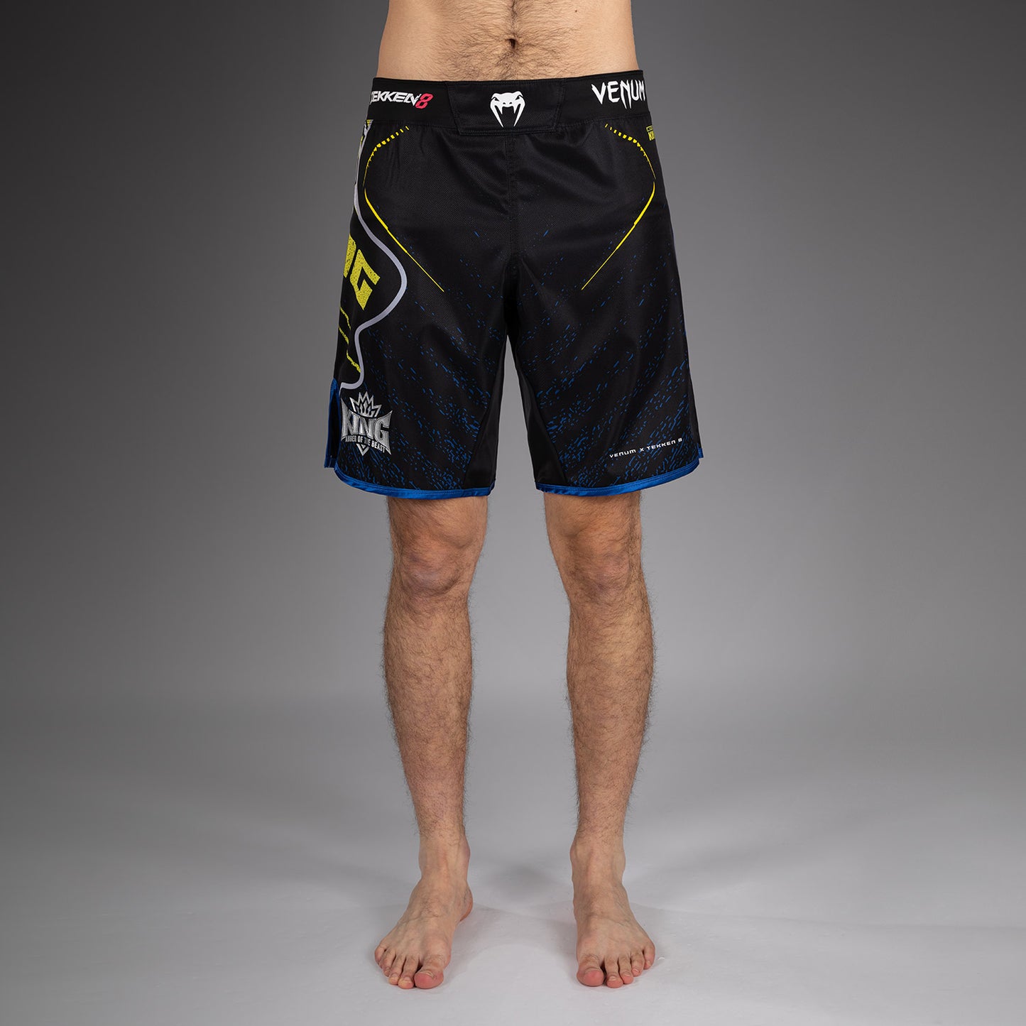 Venum x TEKKEN 8 Fightshorts - King - Schwarz/Gelb