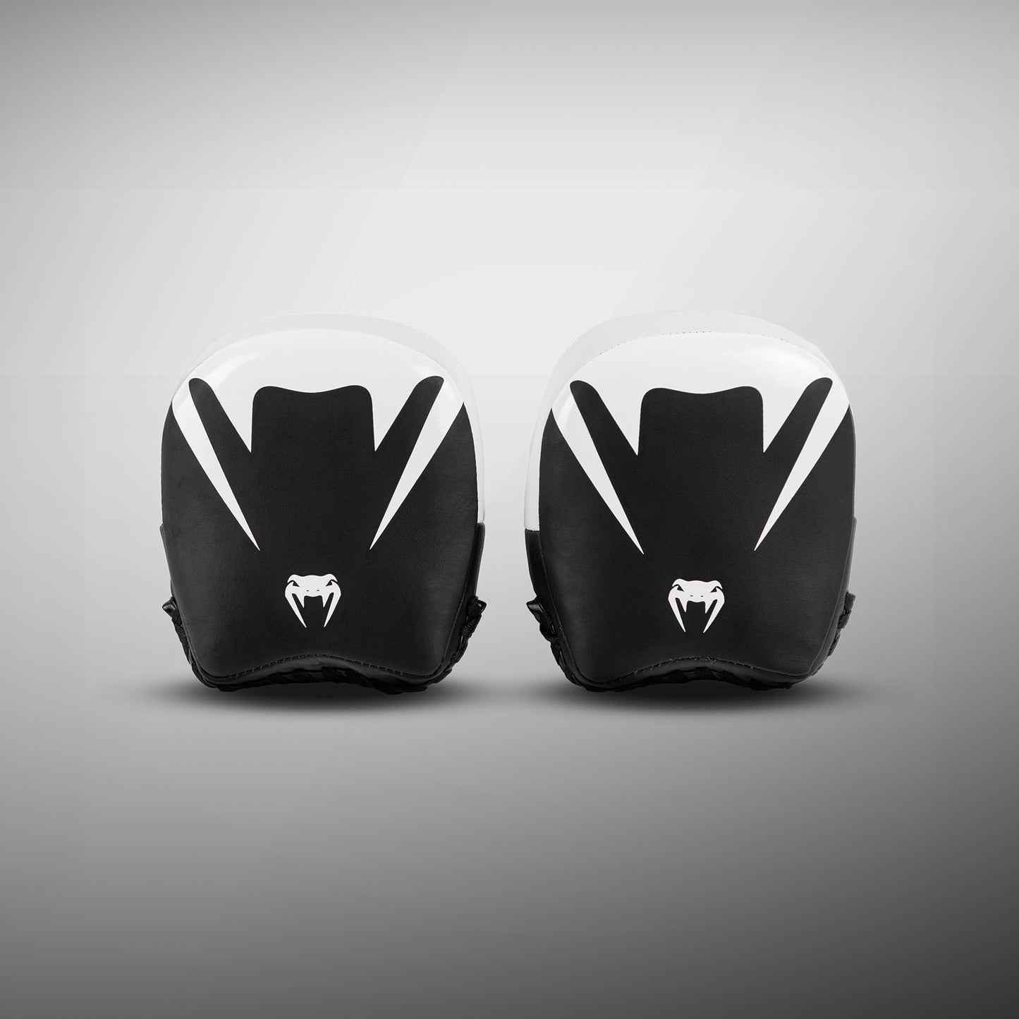 Venum Elite Thick Coaching Handschuhe Leder Mini (Paar) - Schwarz/Weiß