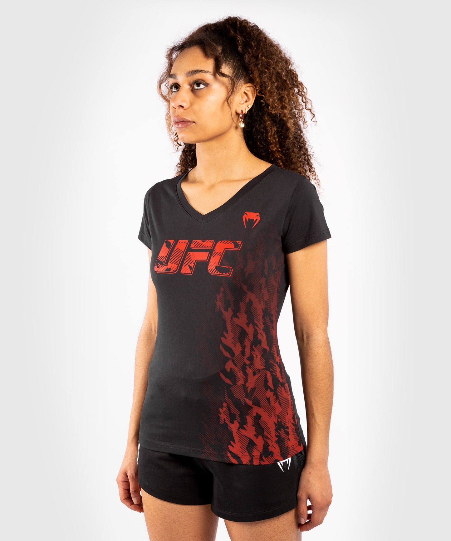 UFC Venum Authentic Fight Week Damen Kurzarm T-Shirt - Schwarz