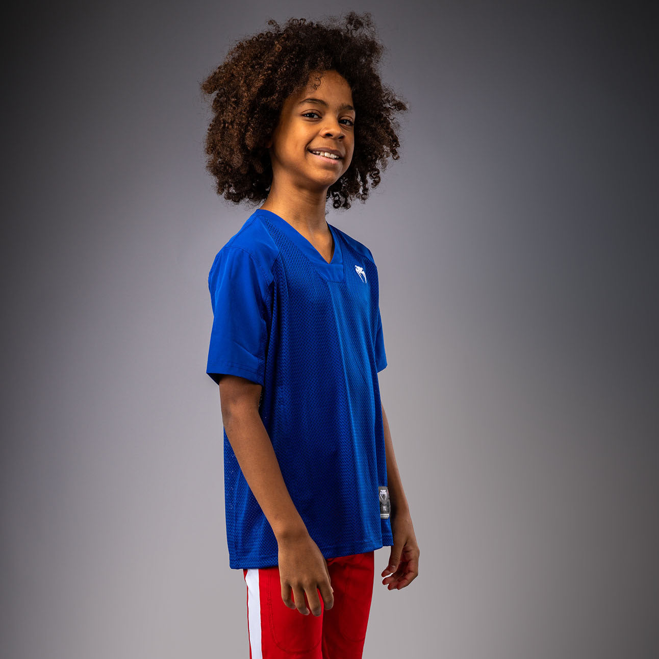 Venum Elite Fußball Kurzarmtrikot für Kinder - Königsblau