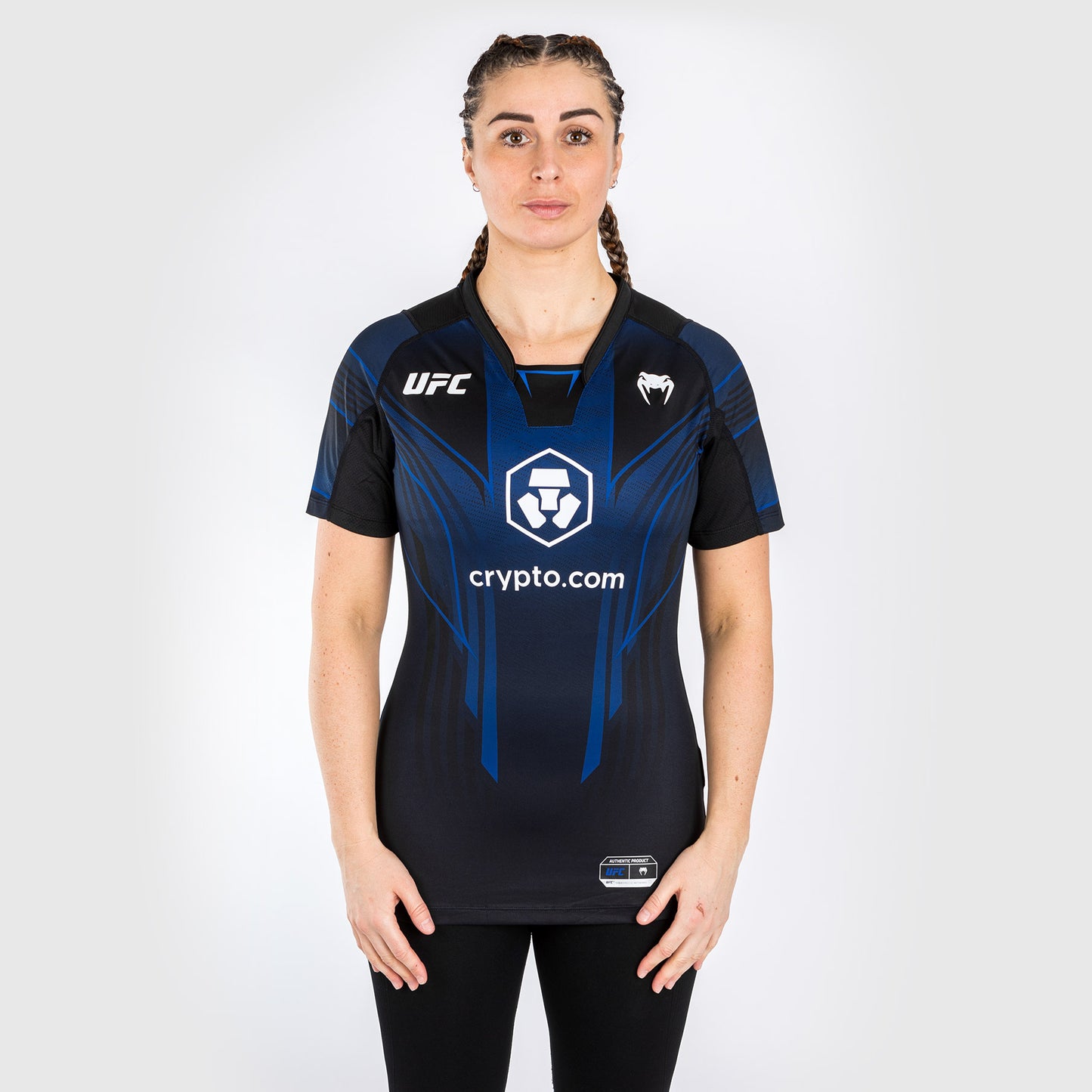 UFC Venum Personalisiertes authentisches Fight Night 2.0 Walkout-Trikot für Frauen – Midnight Edition