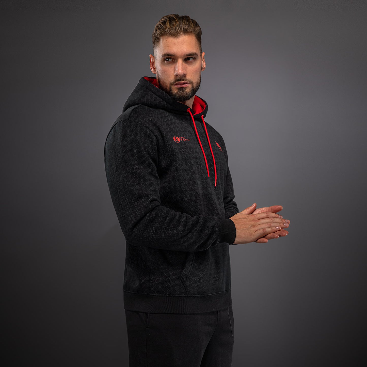 Venum x Roger Gracie Signature Kapuzenpullover - Schwarz/Rot