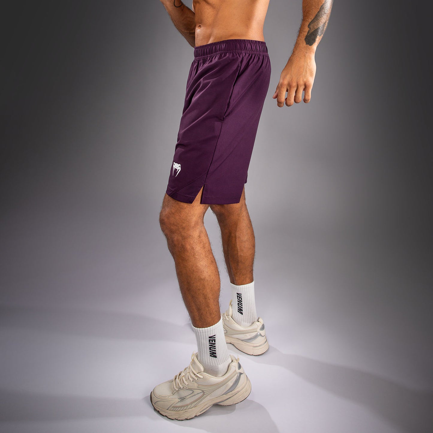 Venum Contender Trainingsshorts - Dunkelviolett/Weiß