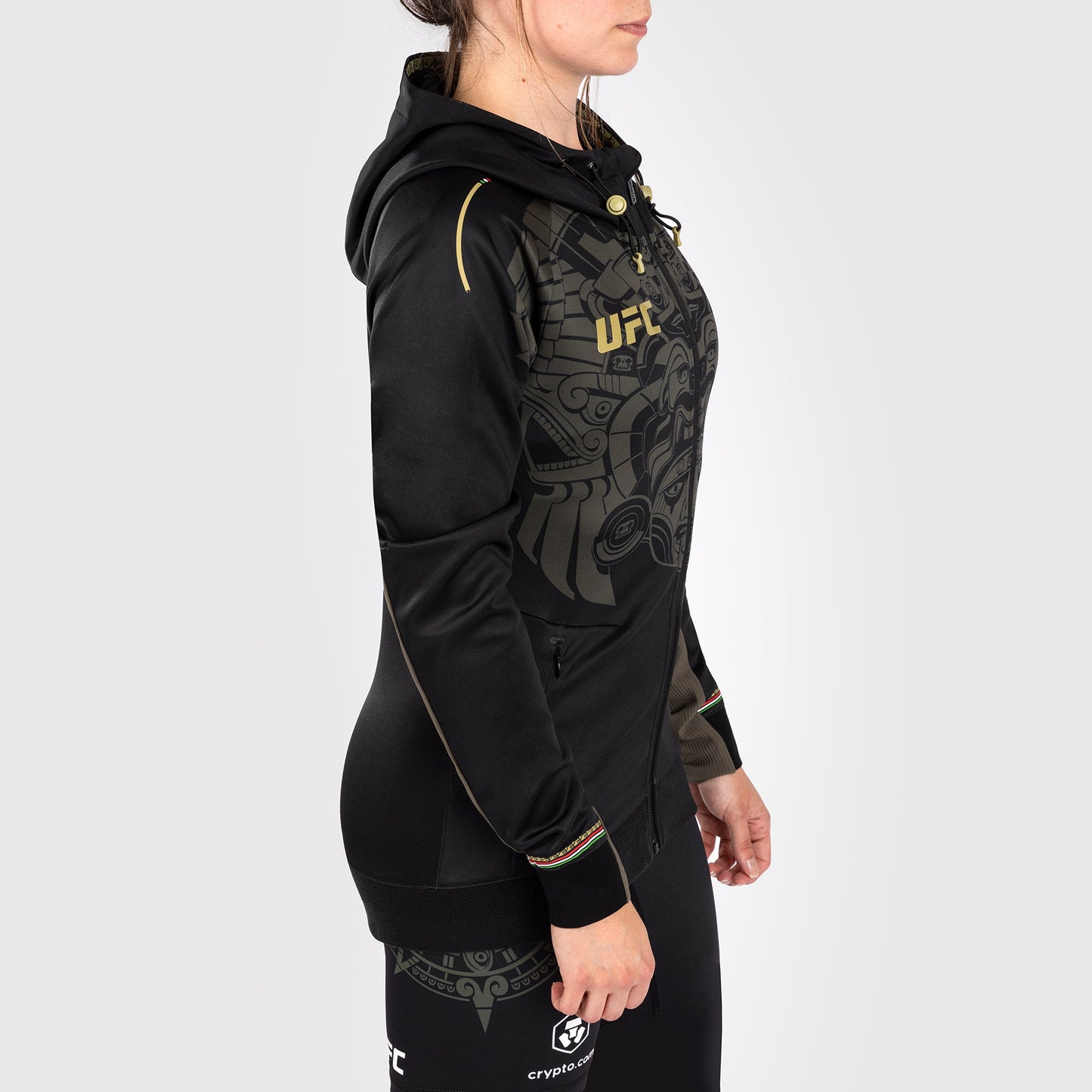 Noche UFC by VenumAuthenticr Fight Night Damen Walkout Hoodie - Schwarz