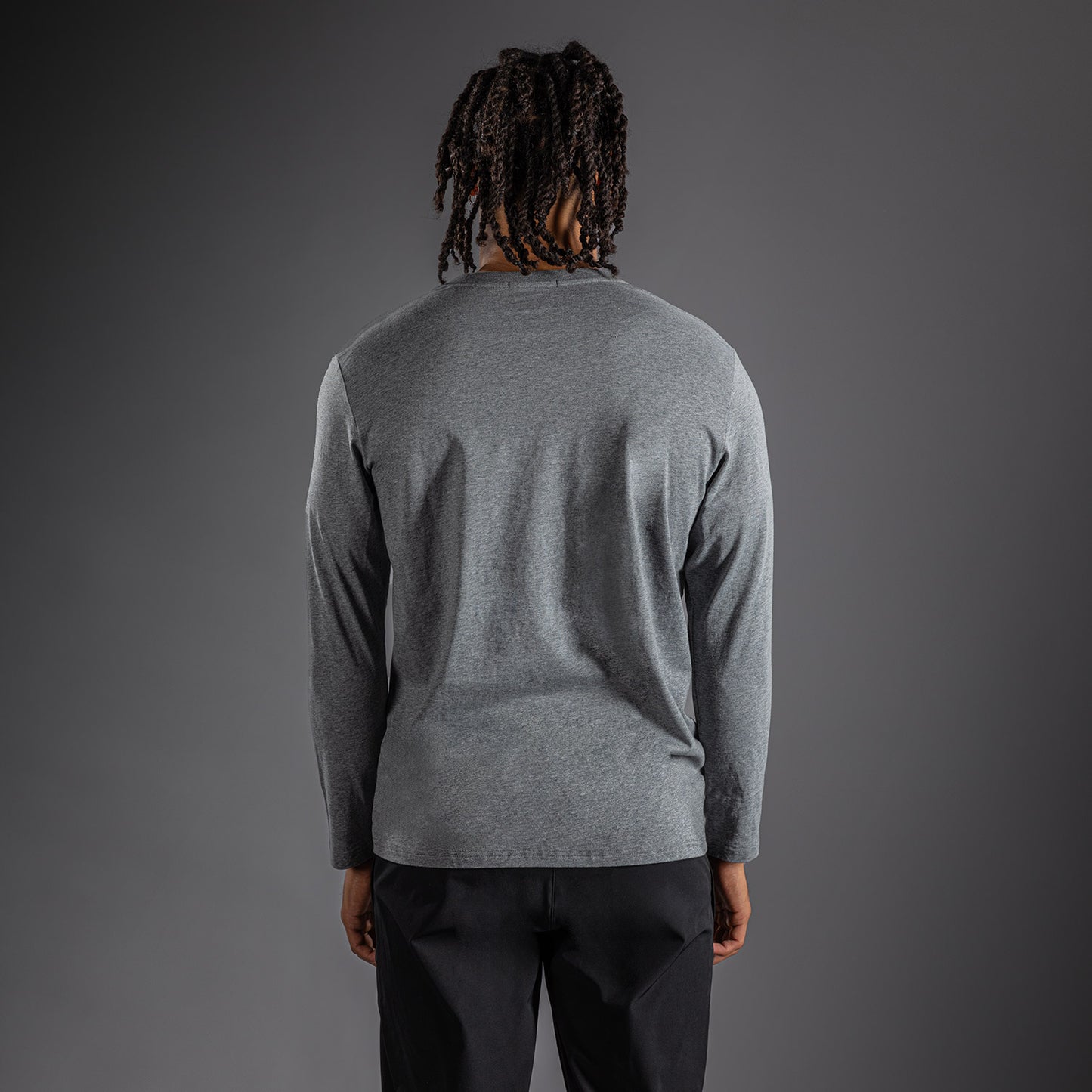 Venum Lineup Langarm T-Shirt - Mélange Grau/Weiß