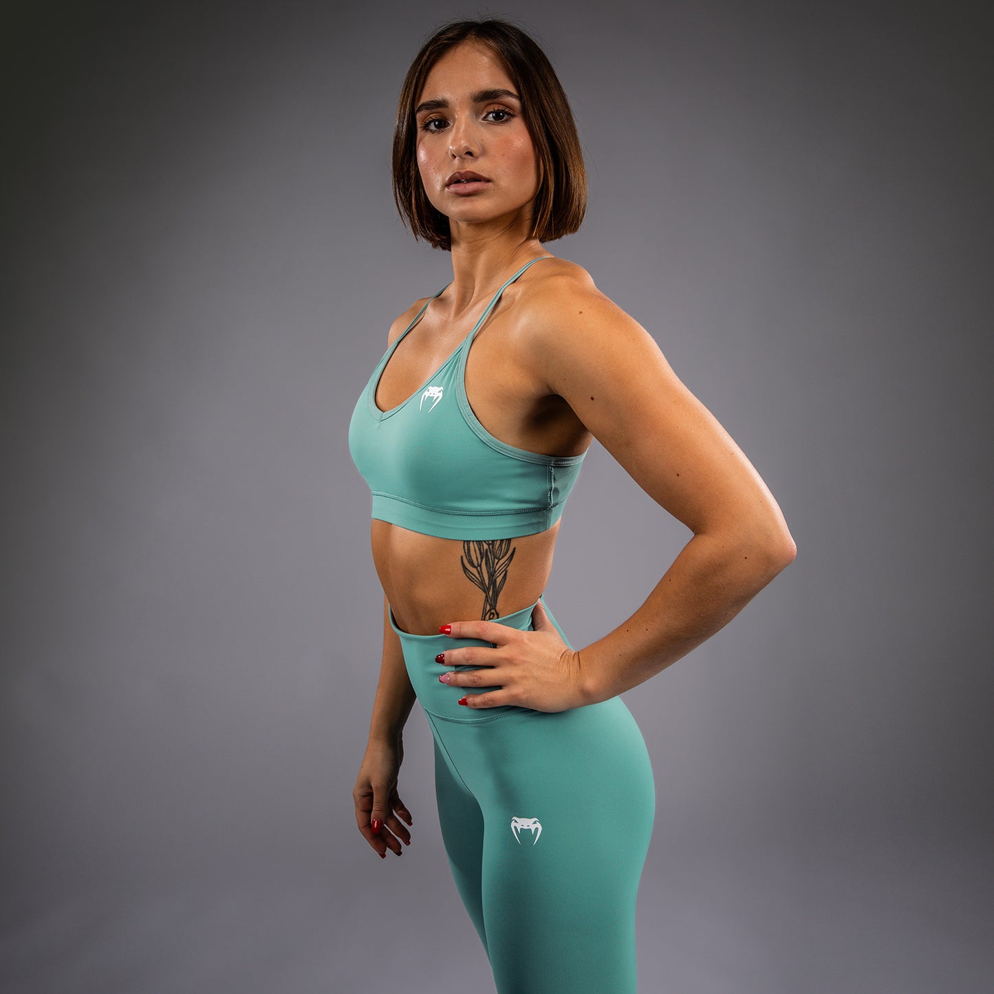 Venum Essential Low Impact Damen Sport-Bh - Aqua Grün