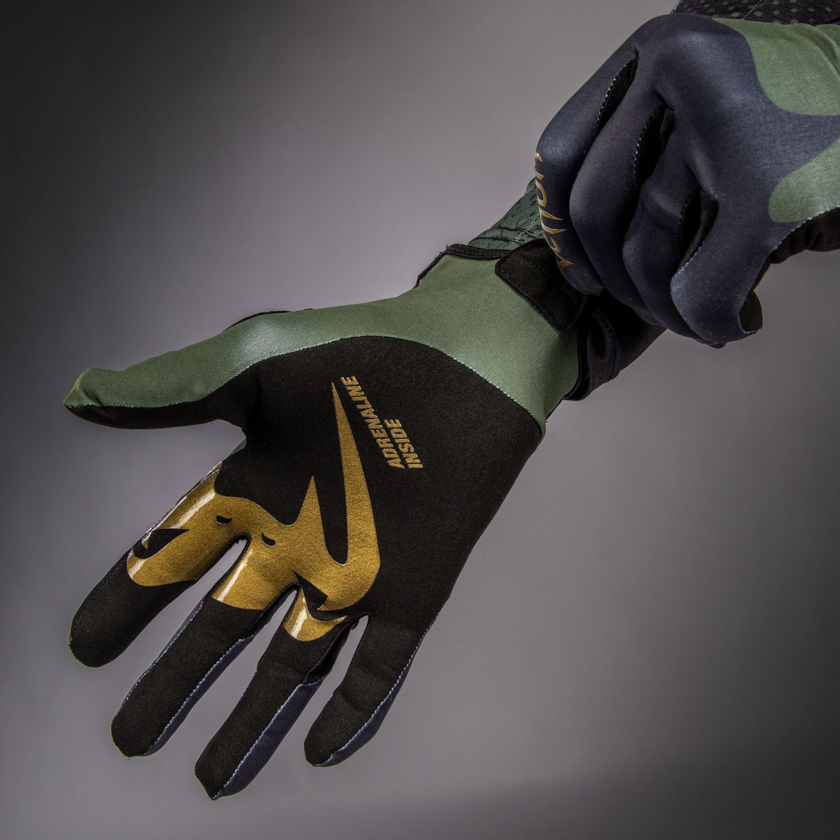 Venum MX Summer Motorsports-Handschuhe - Schwarz/Grün/Gold
