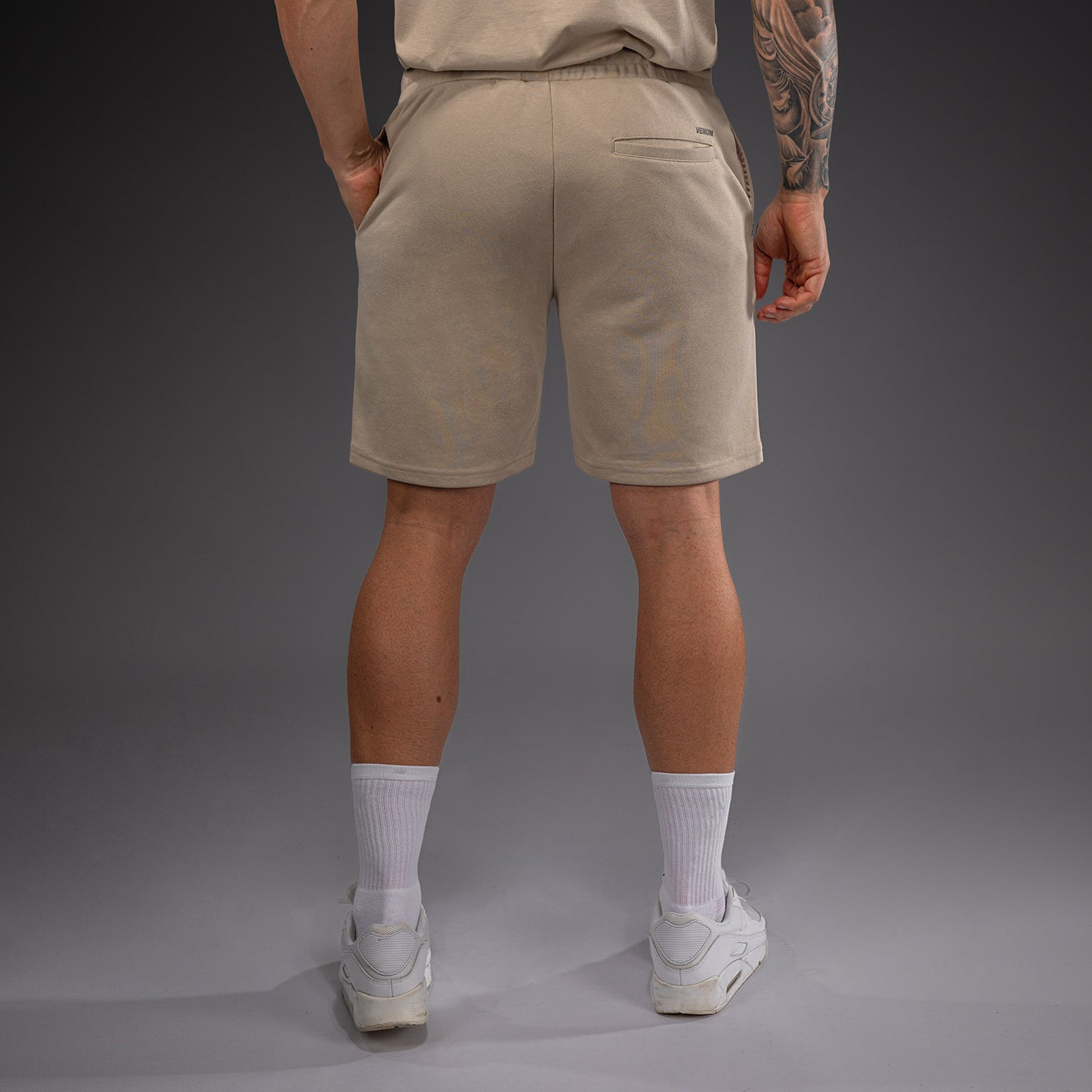 Venum Giant 3D Shorts aus Baumwolle – Hellbeige