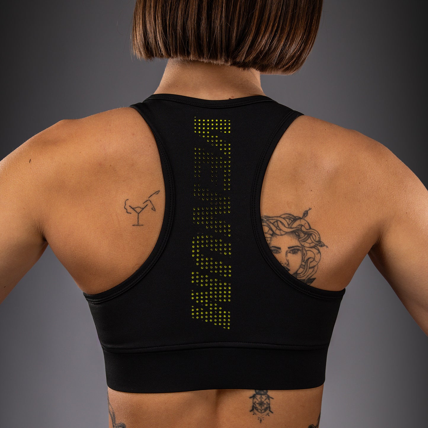 Venum Lazer Sport-BH für Damen - Schwarz/Gelb