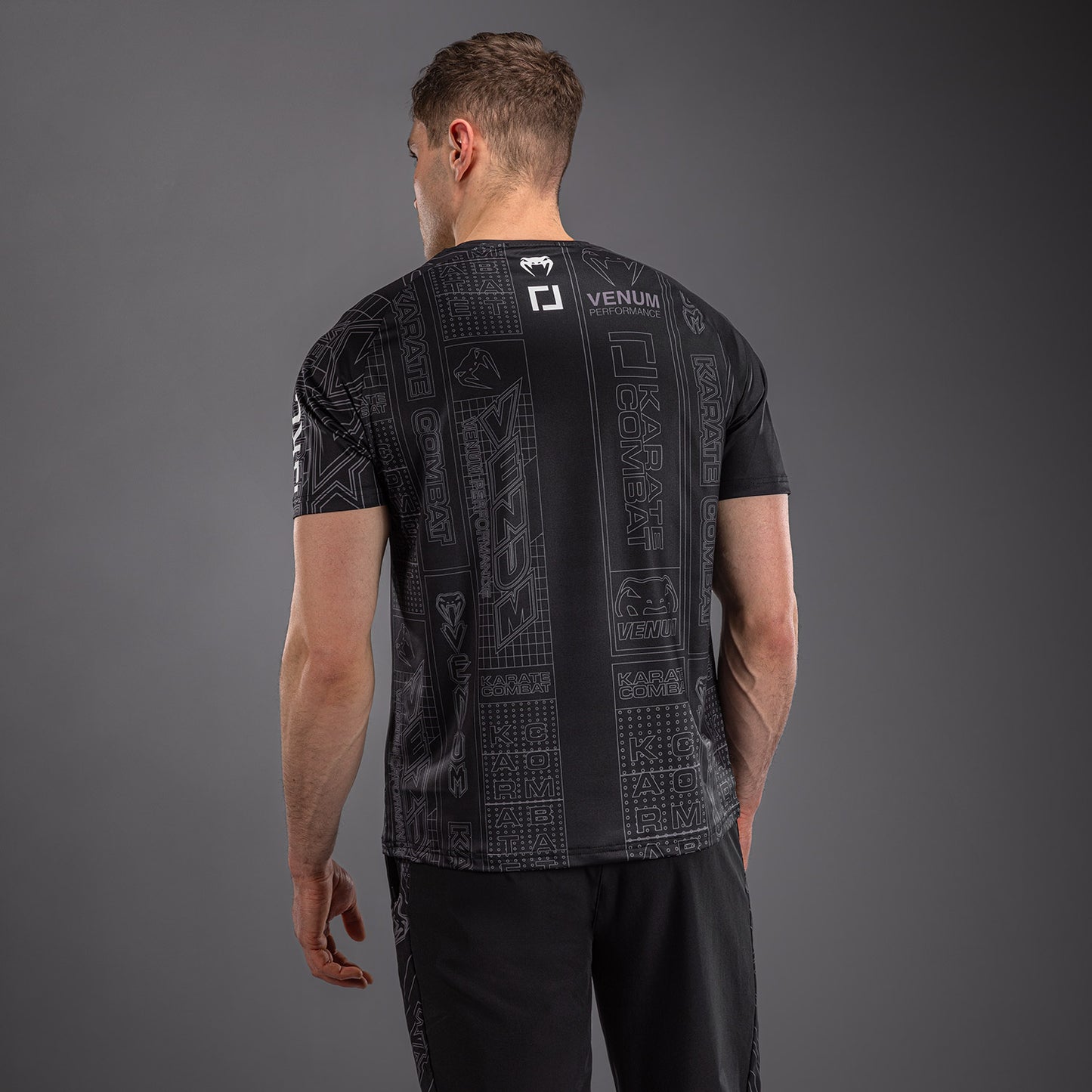 Karate Combat by Venum Dry-Tech-T-Shirt – Schwarz/Grau