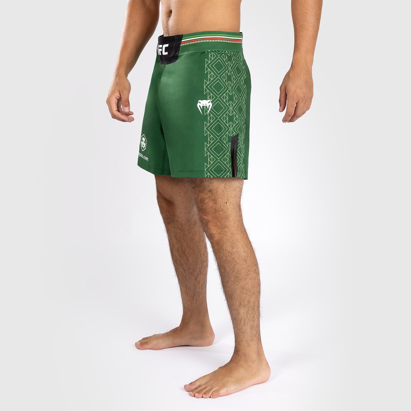 Noche UFC by Venum  Authentic Fight Night Herren Kampfhose - Kurze Passform - Grün