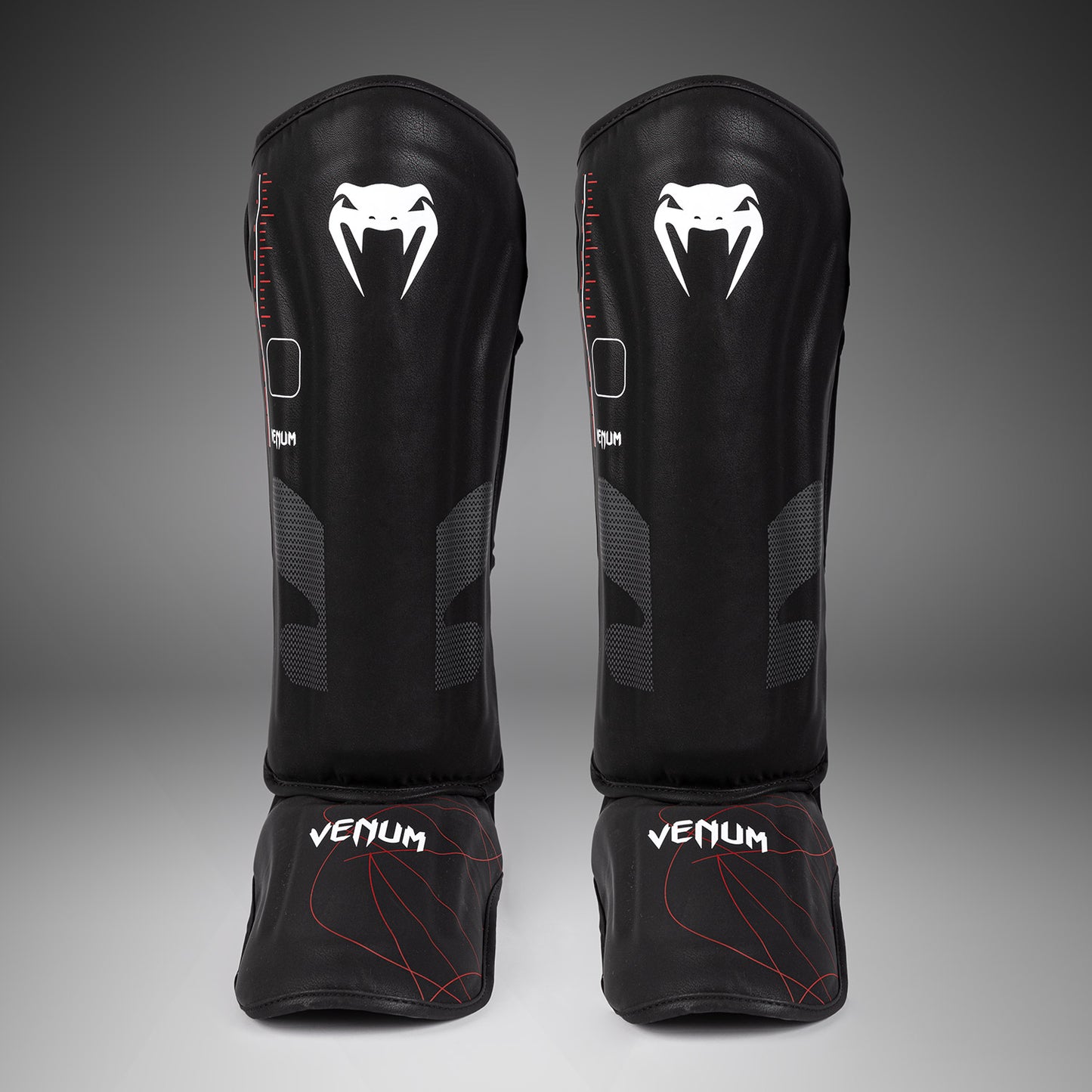 Venum Tactical XT Schienbeinschoner - Schwarz/Feuerrot