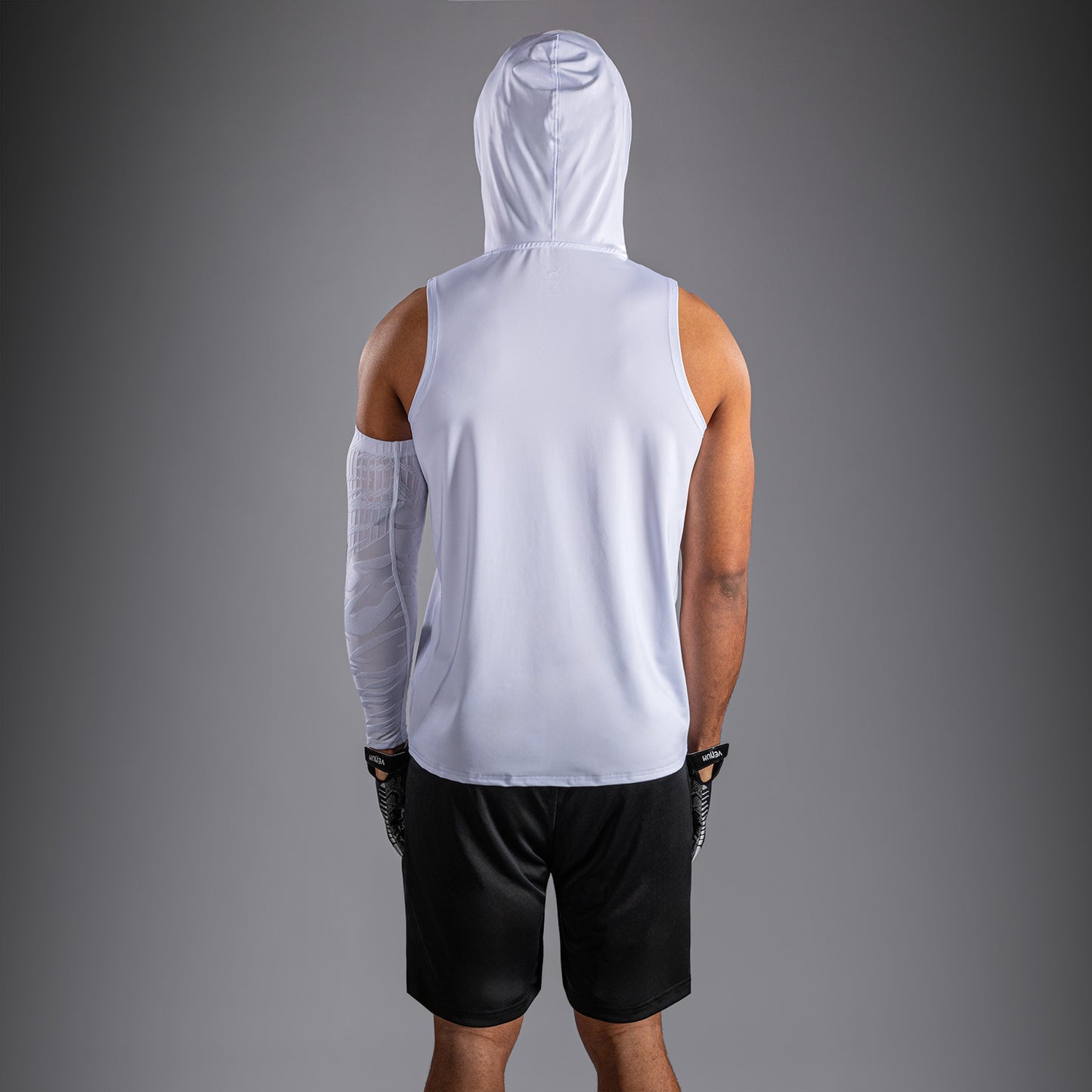 Venum Elite Ärmelloser Dry-Tech Kapuzenpullover - Weiß