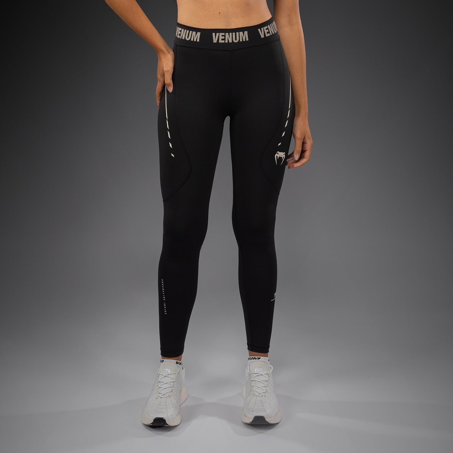 Venum Adrenaline Damen Leggings – Schwarz/Elfenbein
