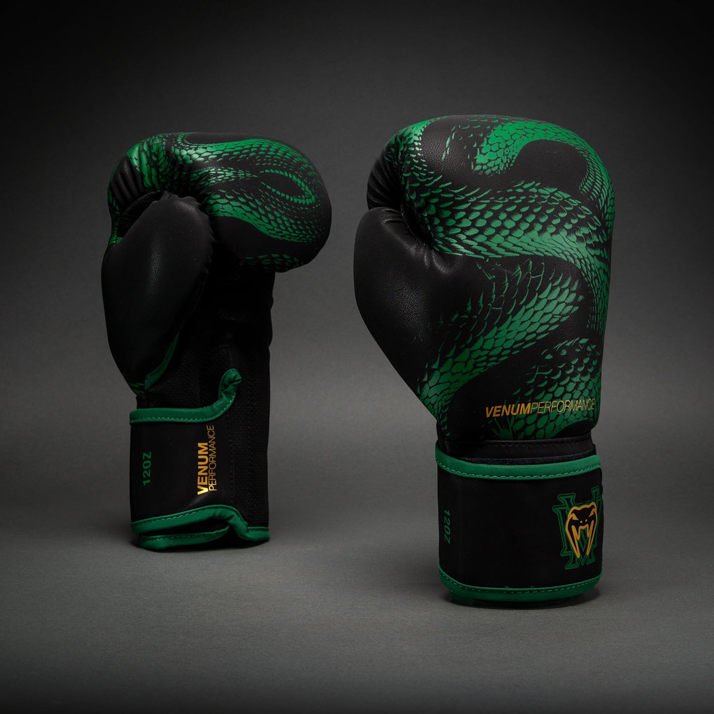 Venum Matupa Boxhandschuhe - Schwarz/Grün/Gold
