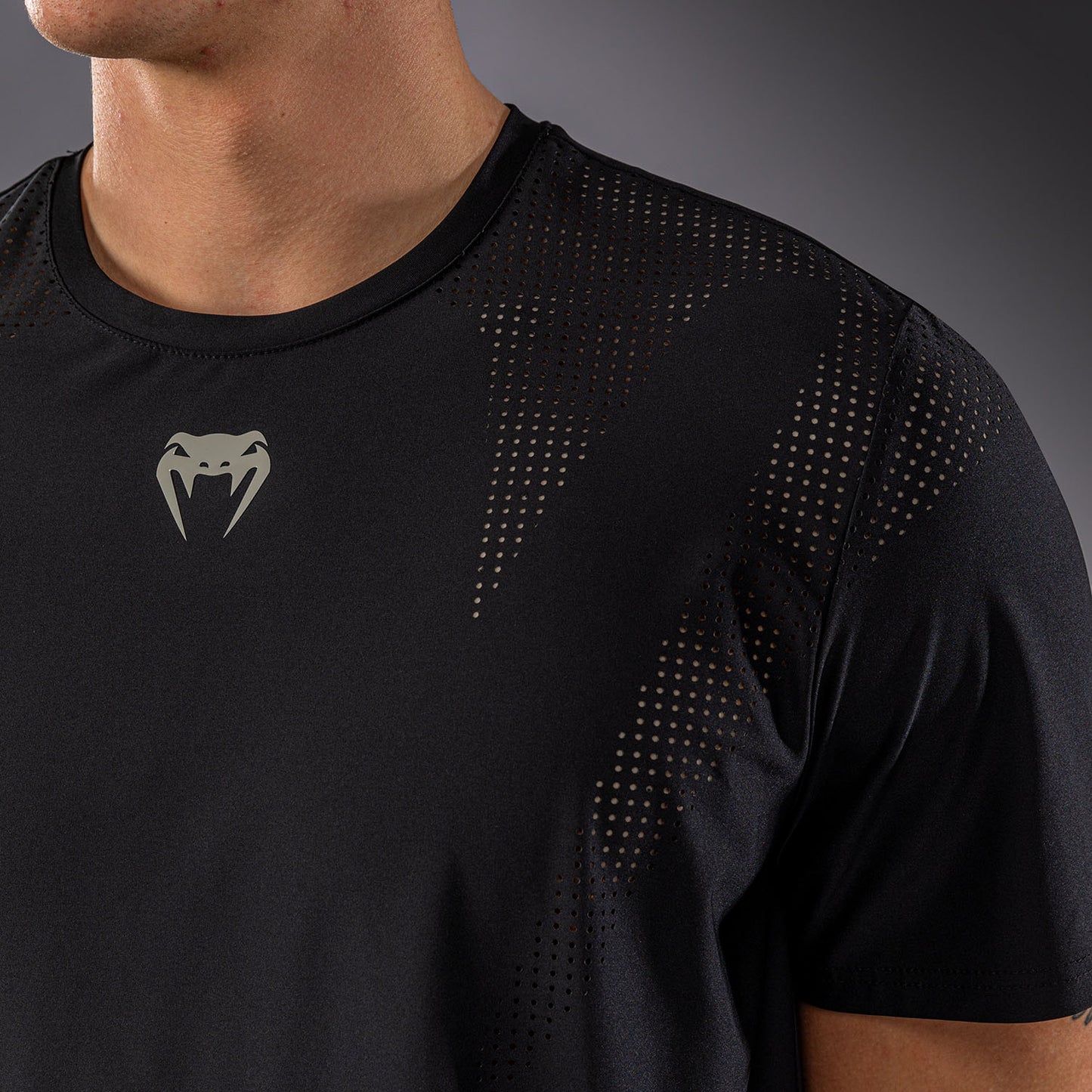 Venum Lazer Dry-Tech-T-Shirt - Schwarz/Grau