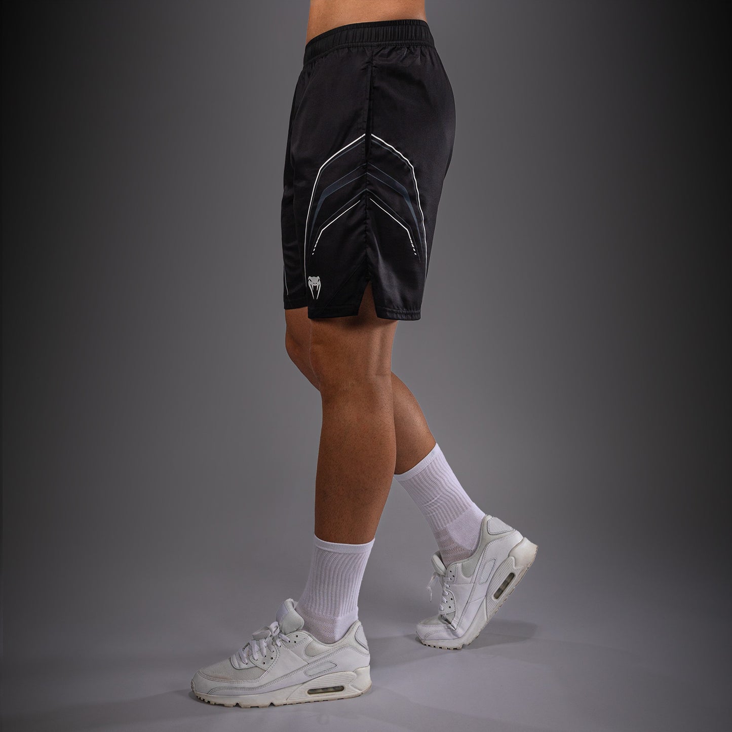 Venum Streamline Trainingsshorts – Schwarz/Weiß