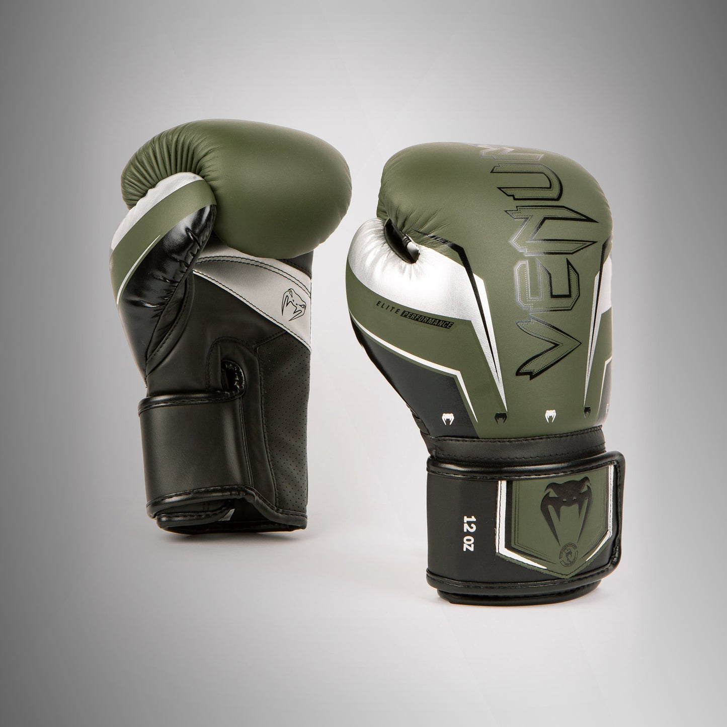 Venum Elite Evo Boxhandschuhe - Khaki/Silber