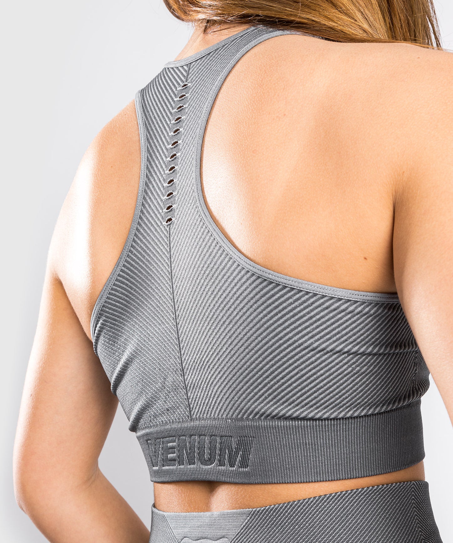 Venum Sparring Seamless Sport-BH - Dunkelgrau