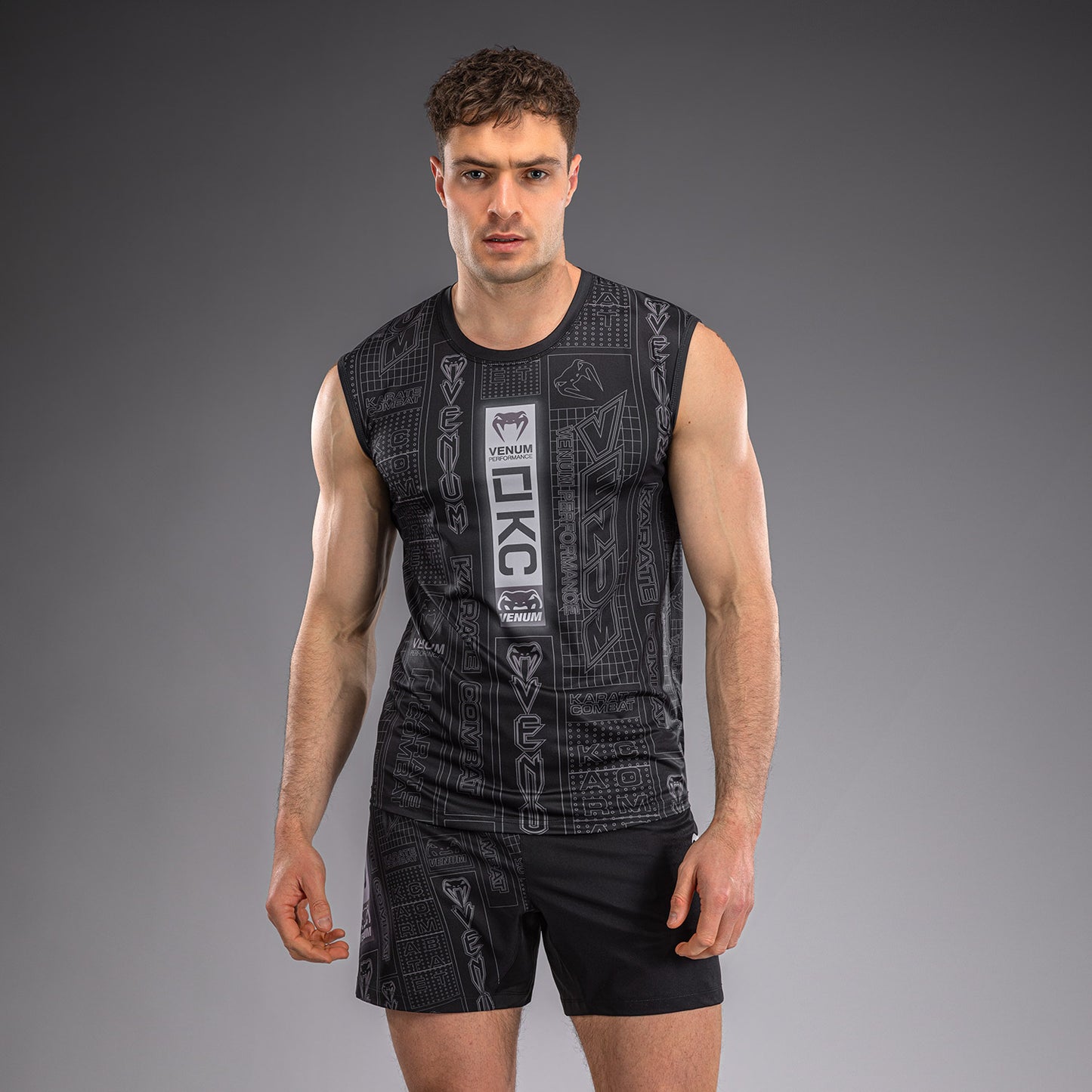 Karate Combat by Venum Dry-Tech-Tanktop – Schwarz/Grau