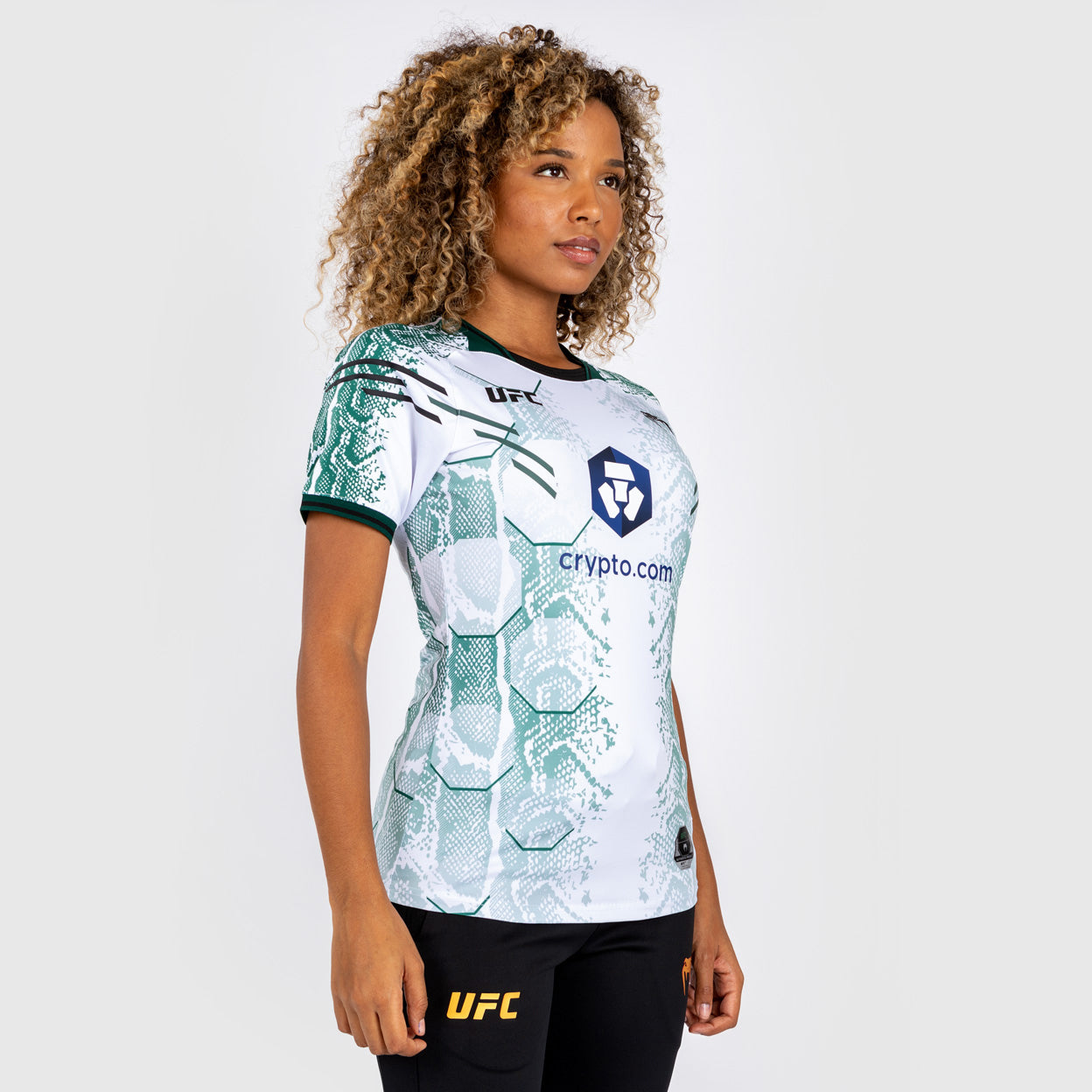 UFC Adrenaline by Venum Authentic Fight Night Damen Walkout Trikot - Emerald Edition - Weiß/Grün
