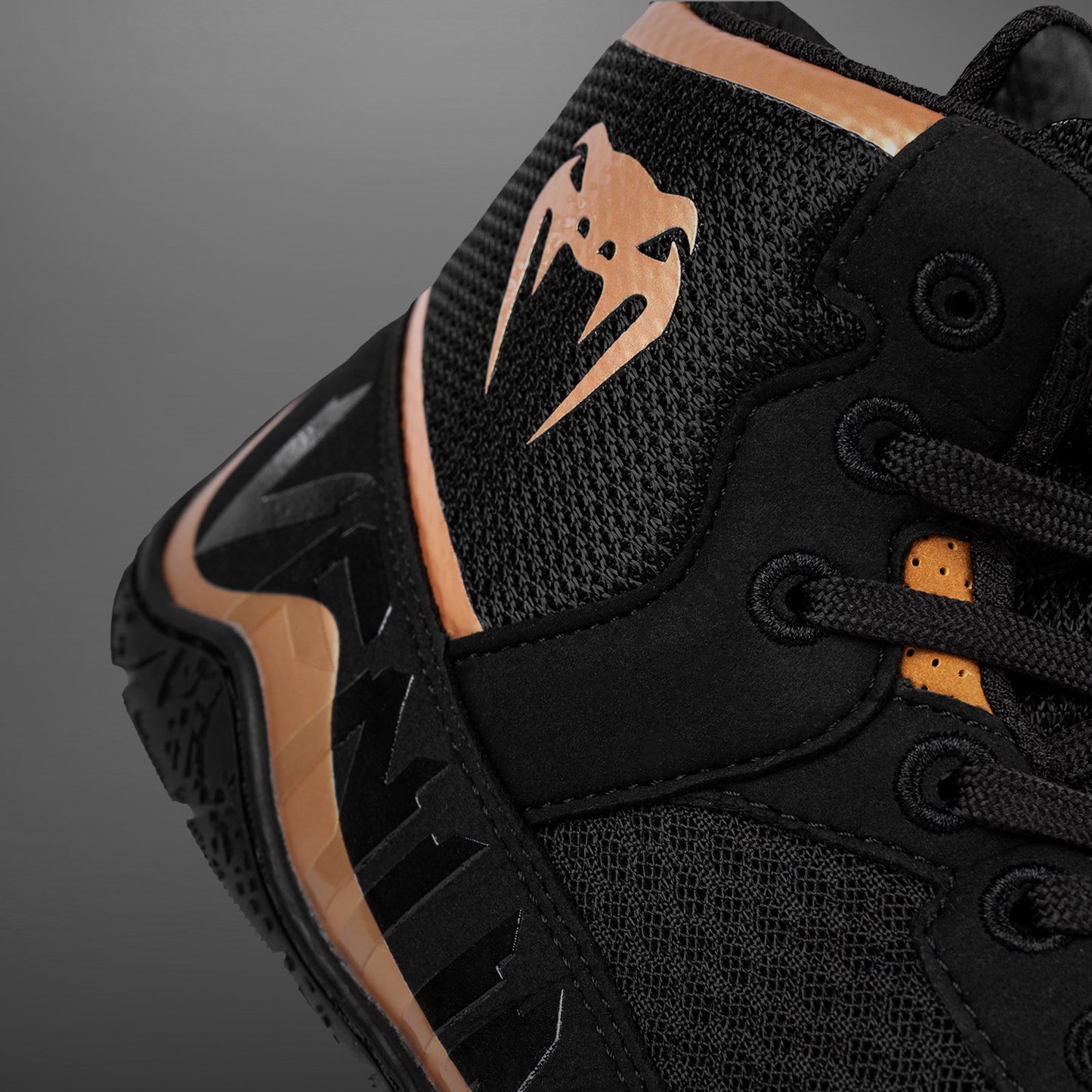 Venum Elite Wrestling Schuhe - Schwarz/Bronze