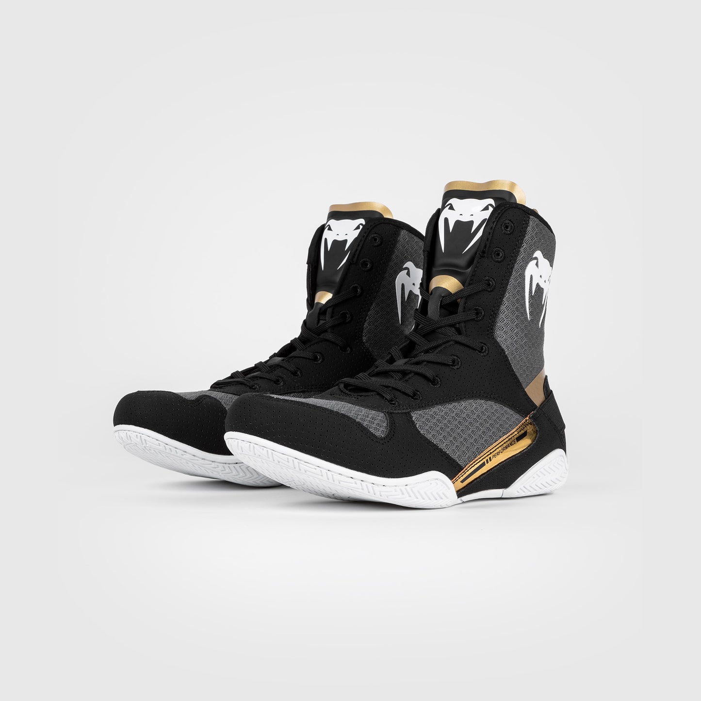 Venum Elite Boxing Schuhe - Schwarz/Weiß/Gold