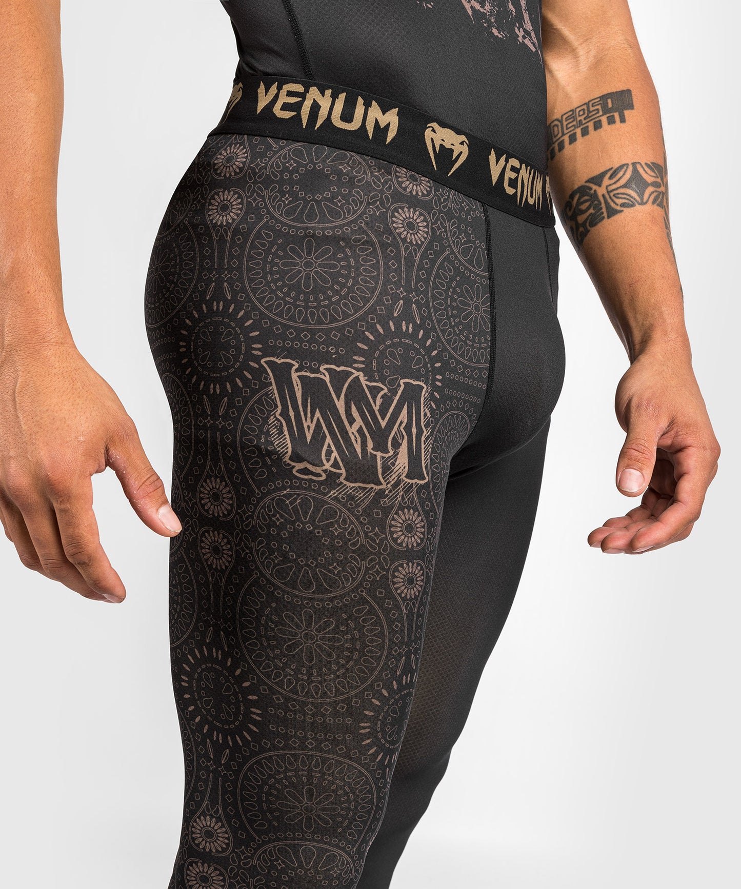 Venum Santa Muerte Dark Side - Gamaschen - Schwarz/Braun