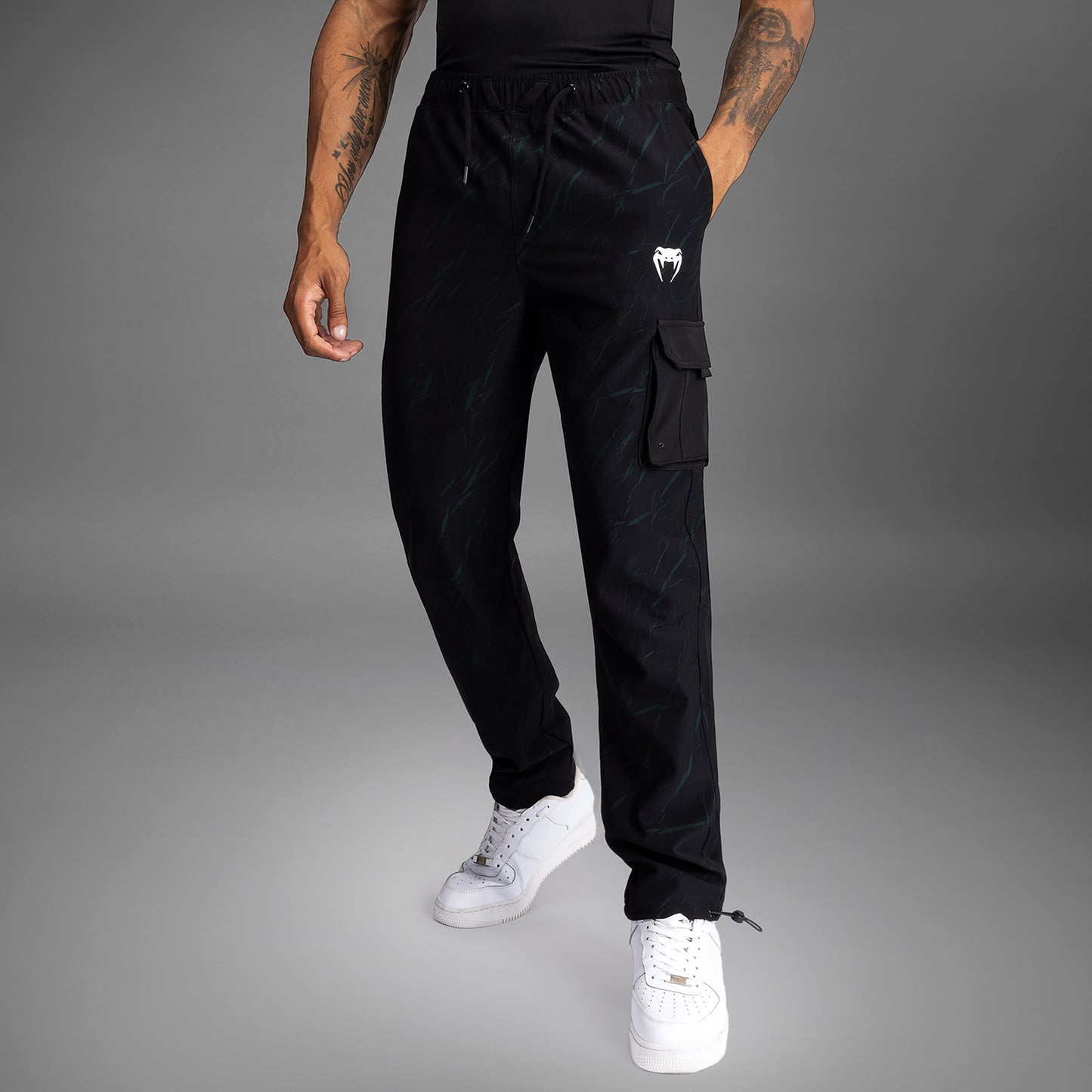 Venum Trooper Herren Trainingshose - Schwarz/Waldgrün