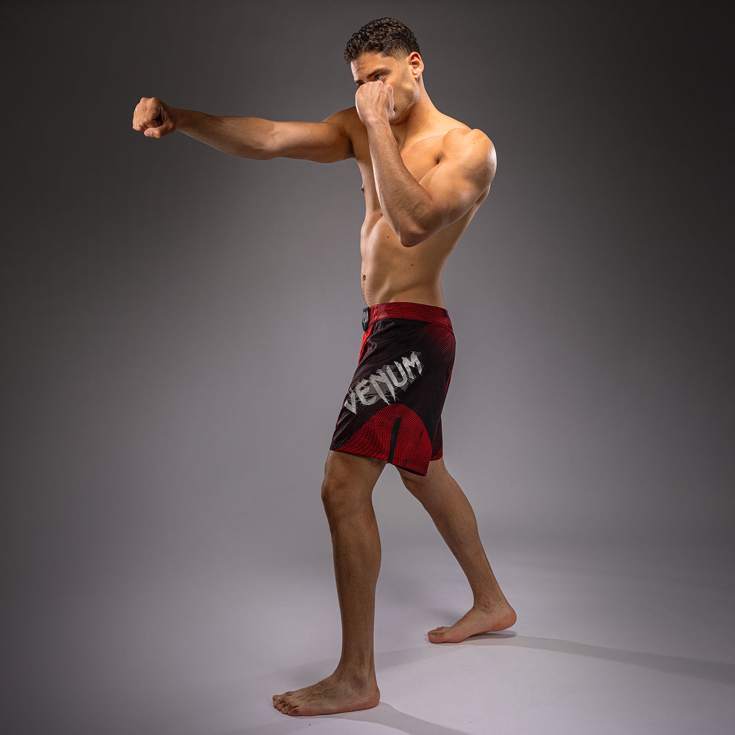 Venum Galactic 3.0 Fightshorts - Rot/Silber